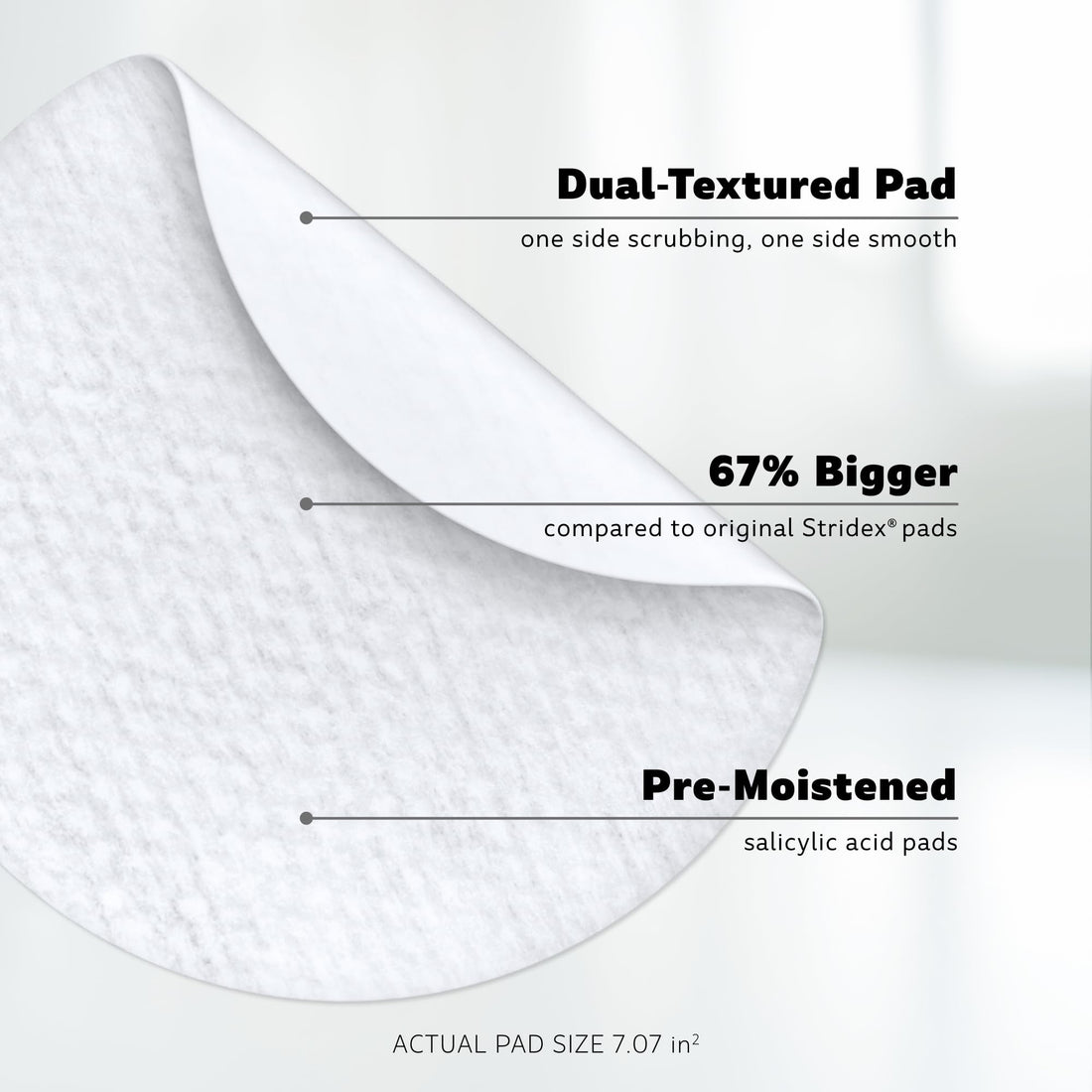 Stridex XL Face Body Pads, 90 Count