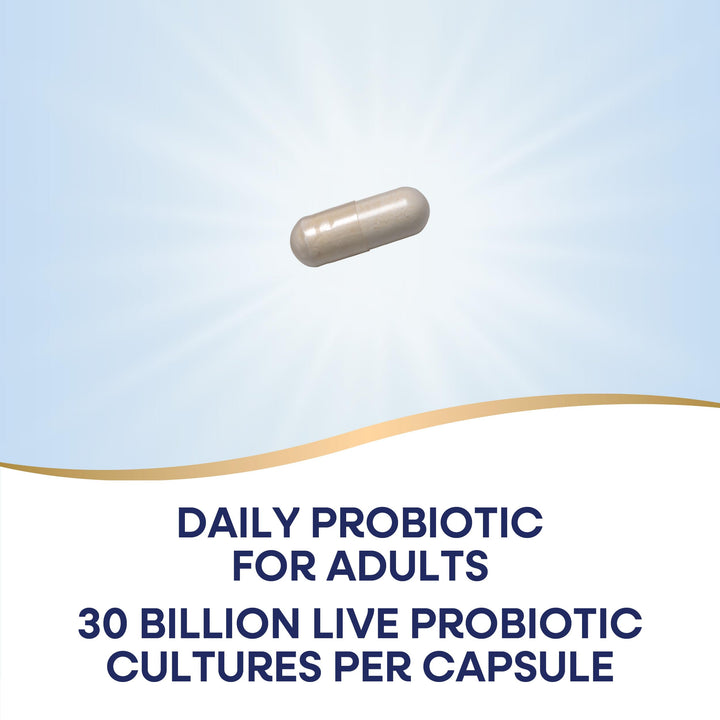 Nature's Way Fortify Daily Probiotic With Prebiotic for Men and Women, Probiotics for Immune and Digestive Health Support*, 30 Billion Live Cultures, 30 Capsules