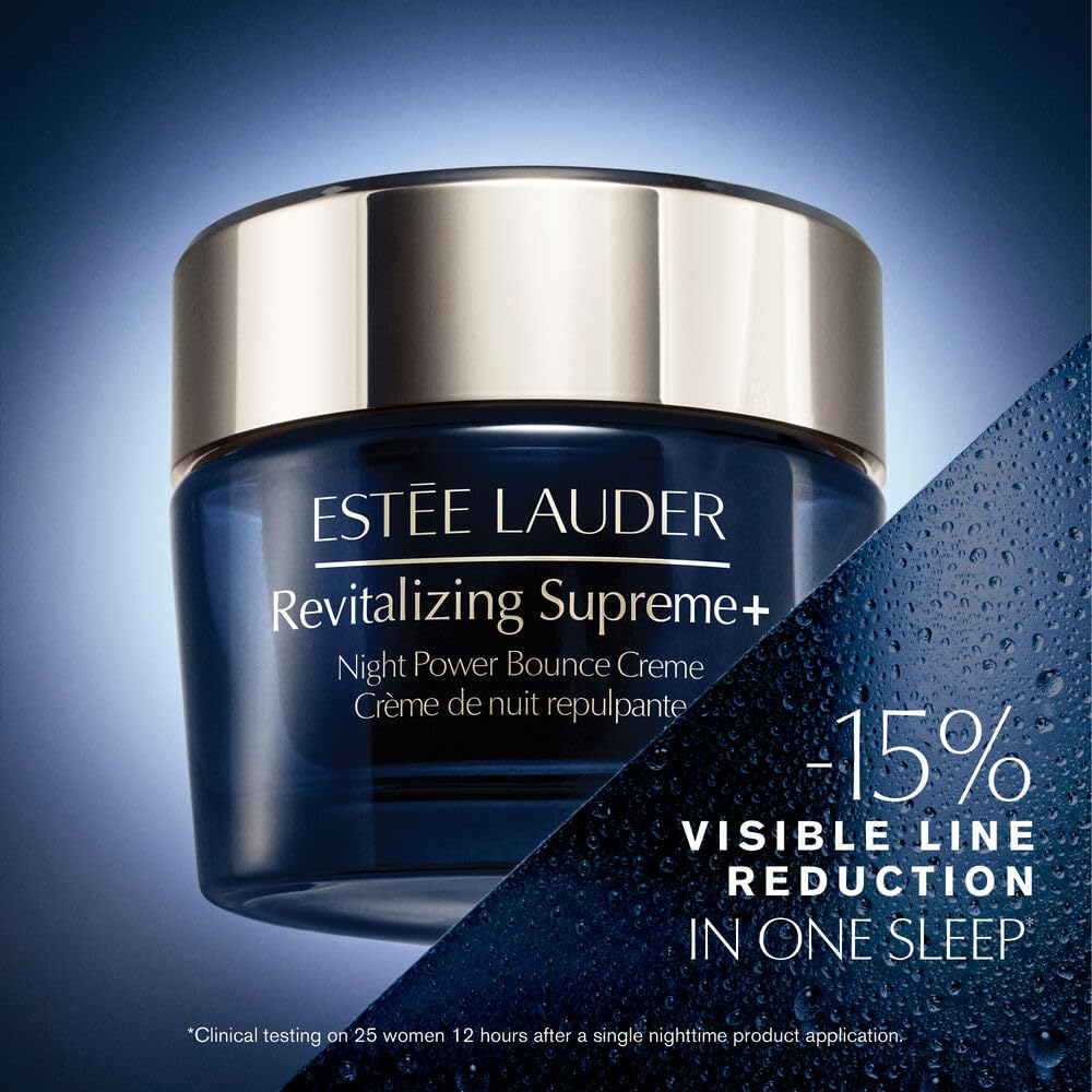 Estée Lauder Revitalizing Supreme+ Night Power Bounce Cream | Face Moisturizer with Peptides | Firms, Lifts & Plumps Skin, 1.7 Ounce