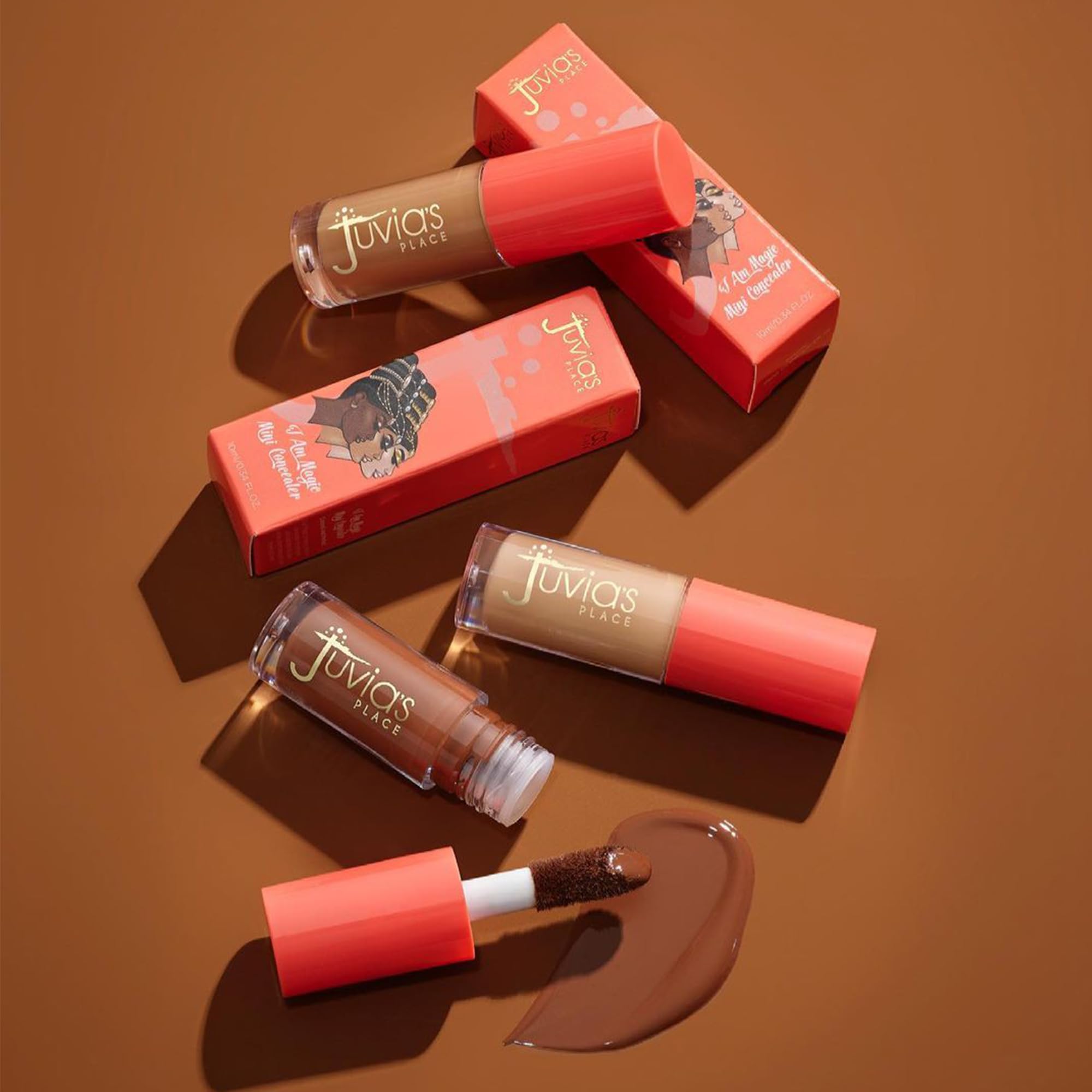 Juvia's Place I Am Magic Liquid Concealer - J15 Tan w/Neutral Undertone/0.34 fl oz, Full Coverage, Hydrating, Waterproof, Long Wear