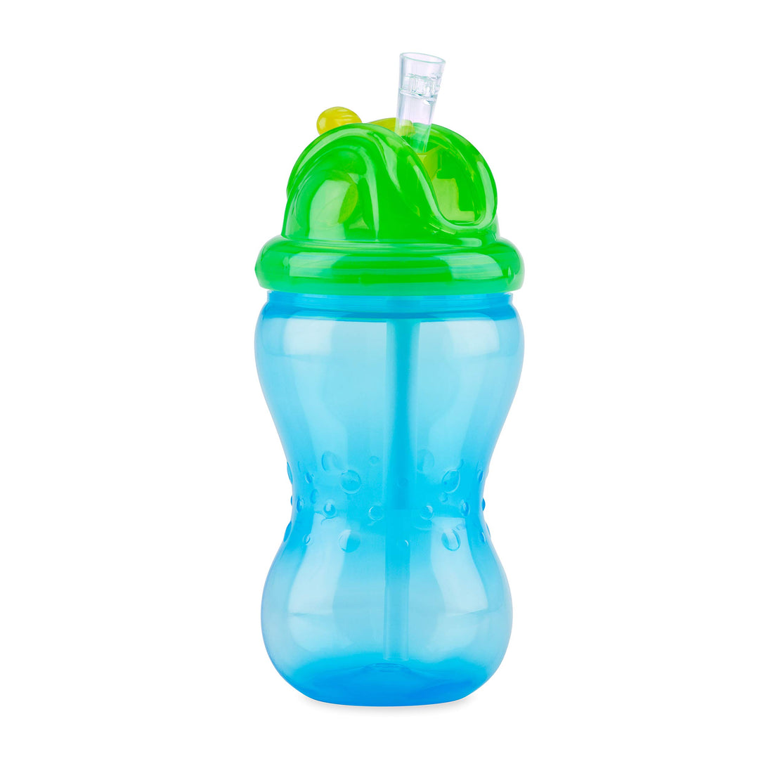 Nuby 3 Pack Boy Mega Flip It Cup with Soft Flex Straw, 12 Oz
