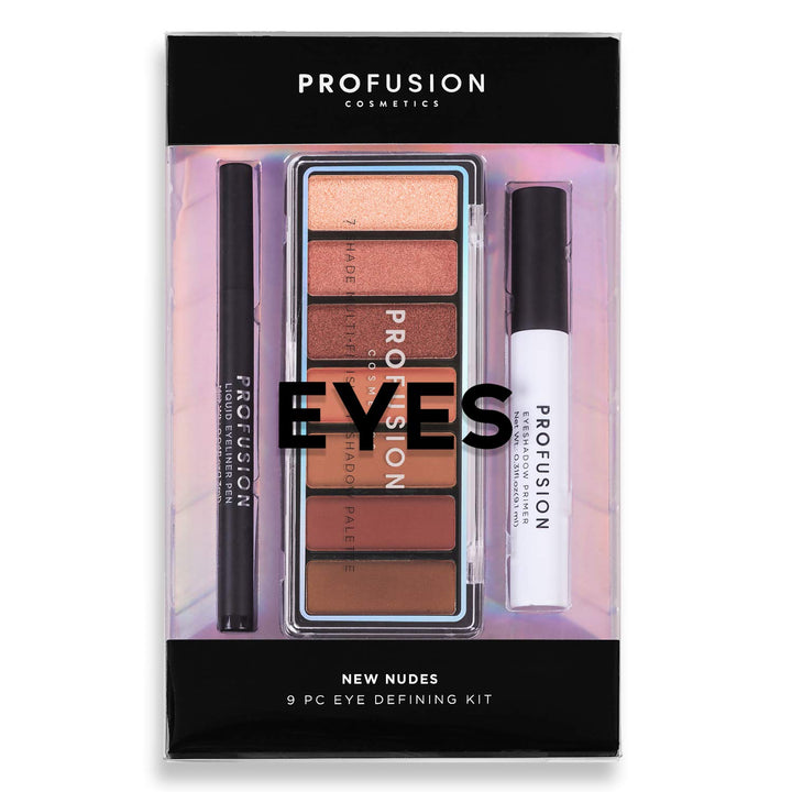 Profusion 9 Piece Eyeshadow Defining Kit - 3.9oz New Nude
