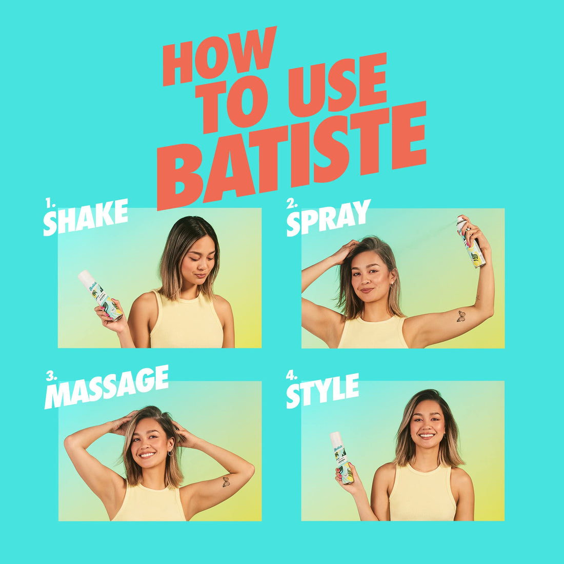Batiste Dry shampoo, bare, 300ml, 10.10 oz, Pack of 1