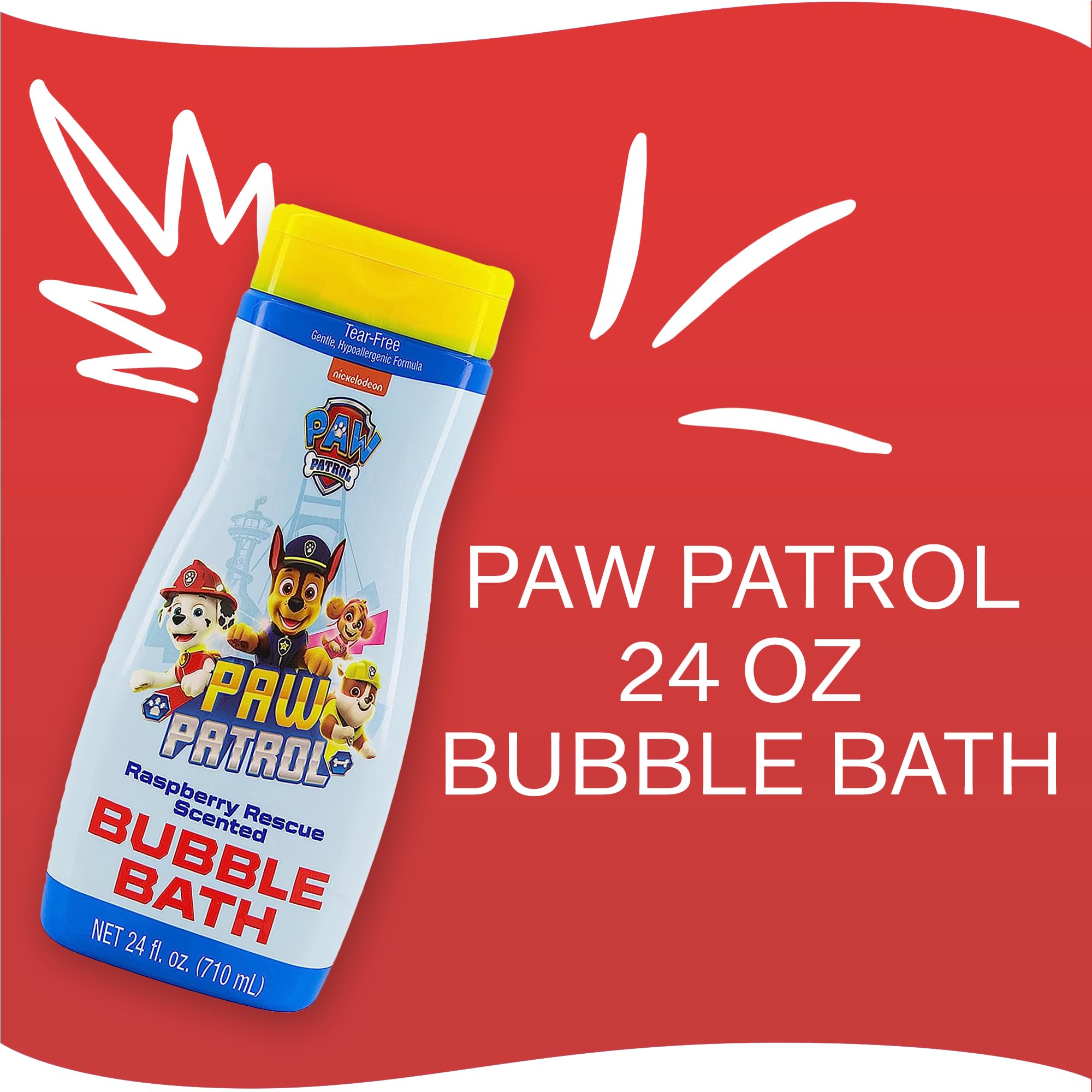 Paw Patrol Bubble Bath 24 Ounce Raspberry Rescue (709ml)