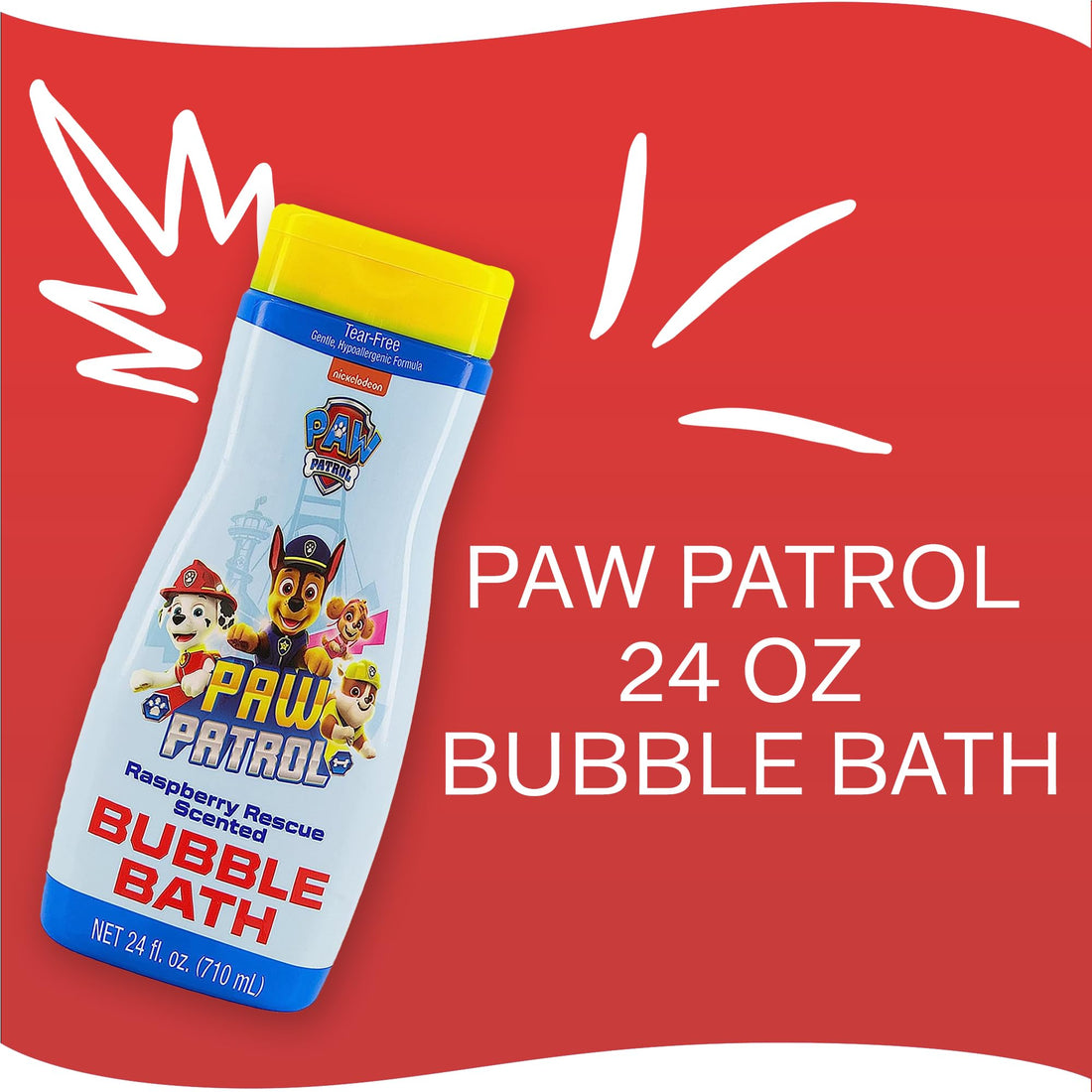 Paw Patrol Bubble Bath 24 Ounce Raspberry Rescue (709ml)