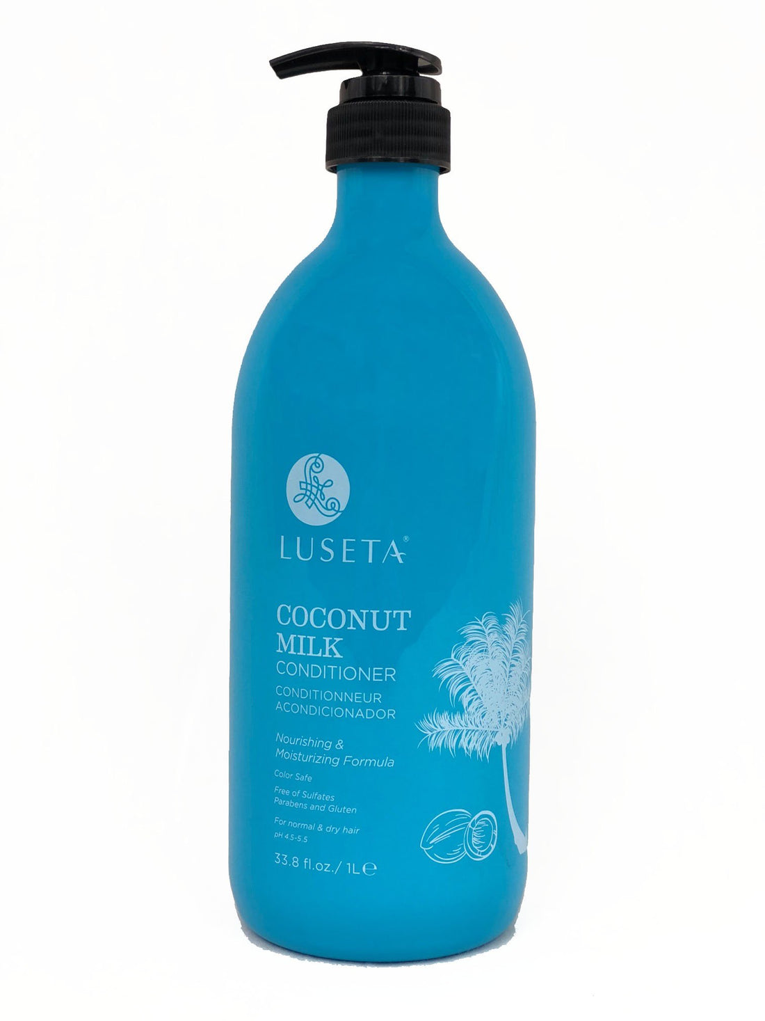 Luseta Coconut Milk Conditioner Nourishing & Moisturizing Formula, Color Safe, Free of Sulfates, Parabens, and Gluten, For Normal To Dry Hair