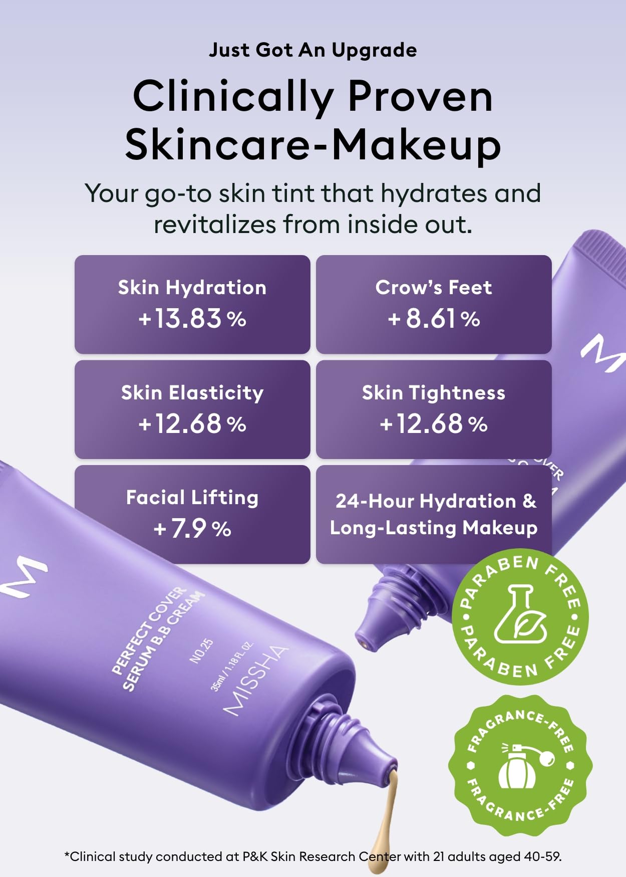 MISSHA M PERFECT COVER SERUM BB CREAM No.23 Natural Beige-Light/Medium with Cool/Neutral Undertone, Skin Care Foundation Makeup, Tinted Moisturizer, Superfood Complex, Mother's Day gifts, 1.18 Fl oz