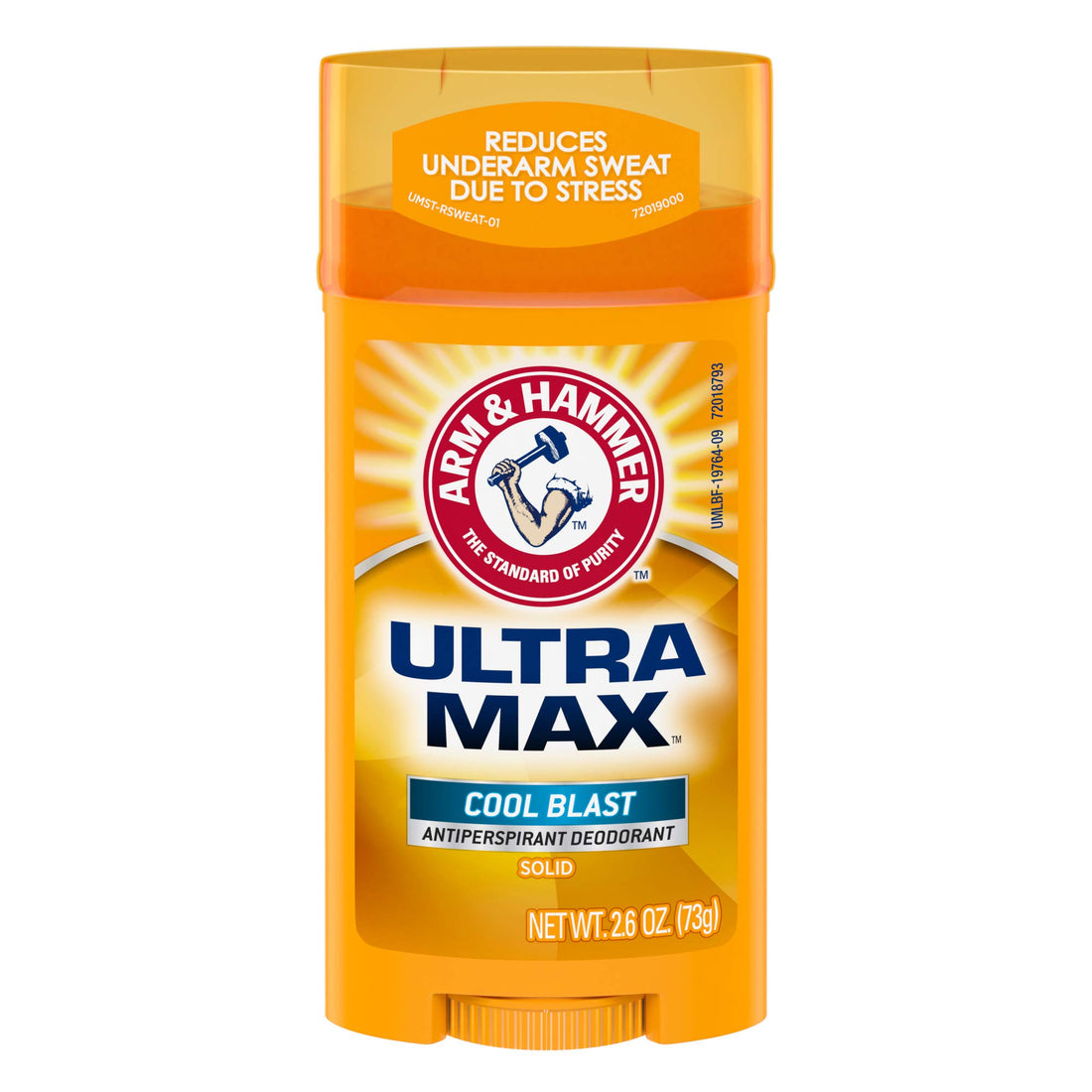 Arm & Hammer Ultra Max Invisible Solid Antiperspirant Deodorant, Cool Blast, 2.6 Oz