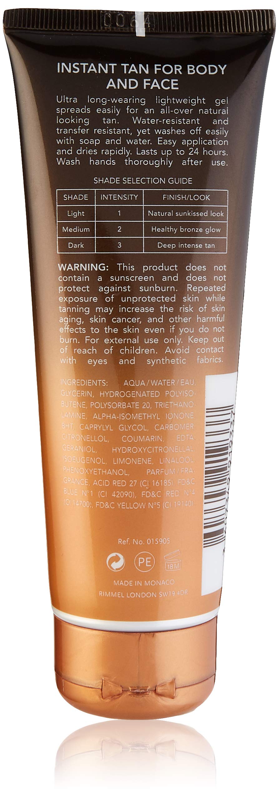 Rimmel Sun Shimmer Instant Tan Matte Water Resistant