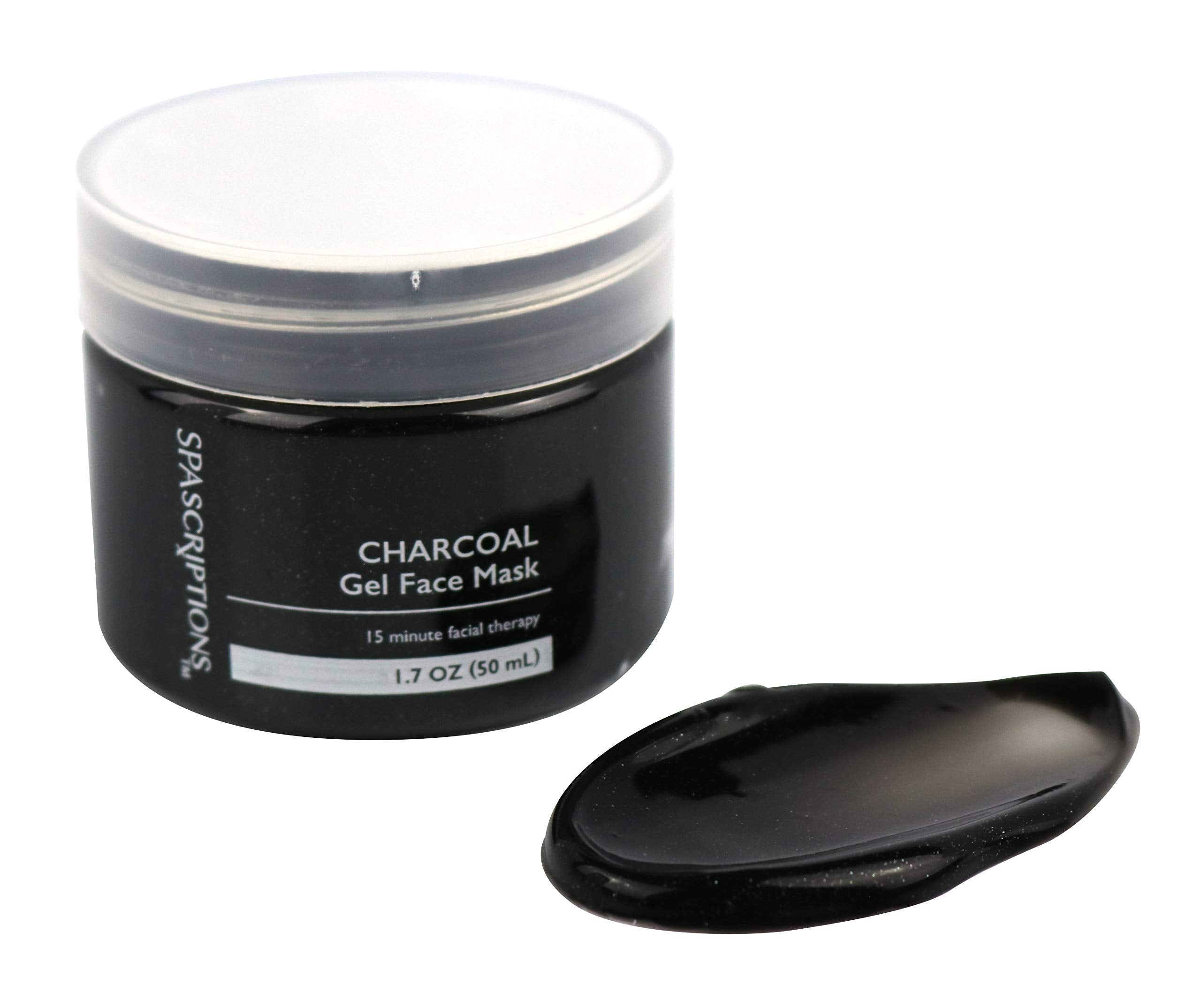 SpaScriptions Dead Sea & Charcoal with Clay Gel Face Mask Trio With Applicator, 1 Count