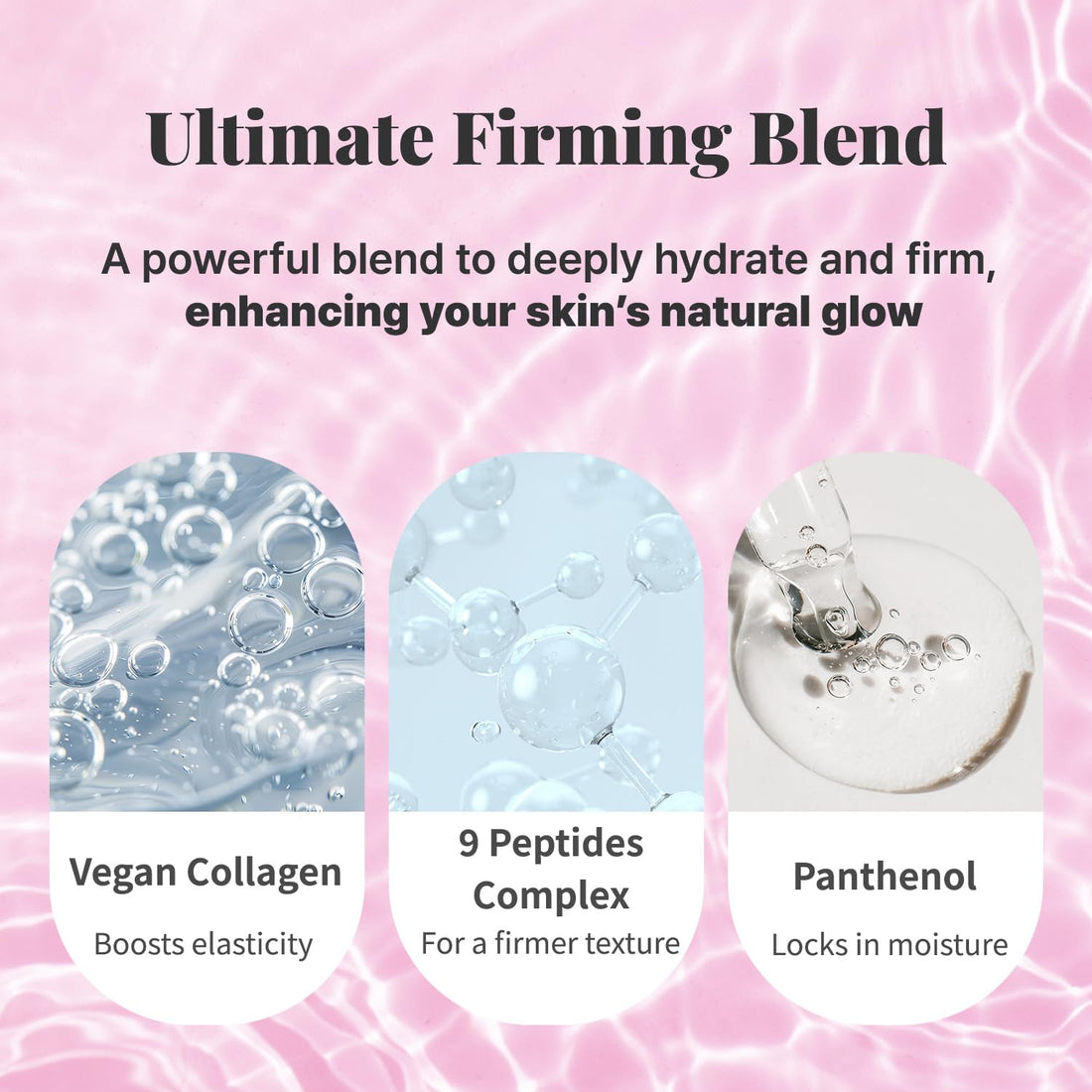 varuza Firm & Glow Sheet Mask with Vegan Collagen Semi-Gel Sheet Biodegradable 100% Cellulose Semi-Gel Sheet for Anti-Aging Hydration Elasticity Peptide Complex-9 Niacinamide 10 Count