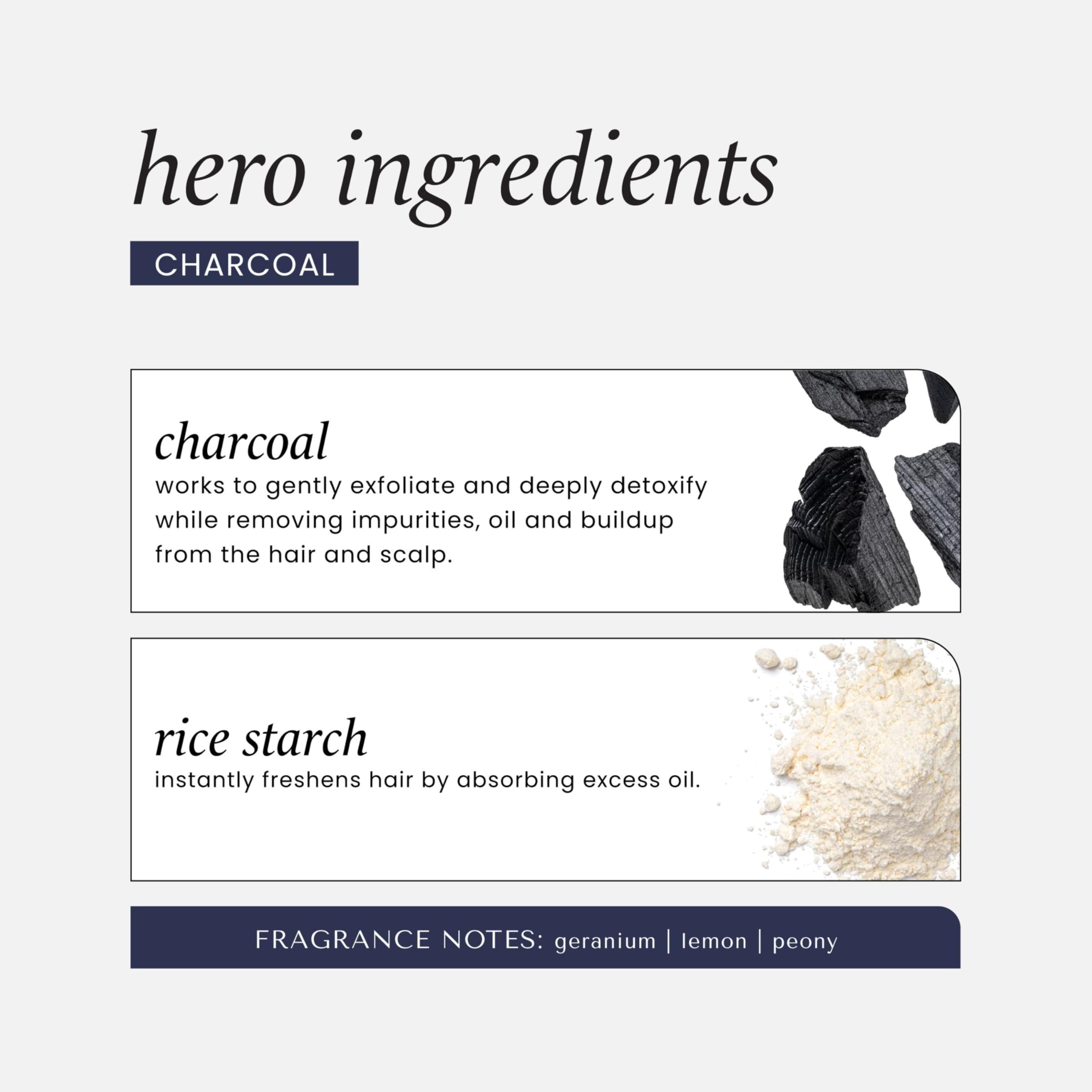 HASK Charcoal Purifying Dry Shampoo – Absorbs Oil, Purifies & Detoxifies Hair, Extends Time Between Washes, No Sulfates or Parabens, Cruelty-Free – 8.1oz