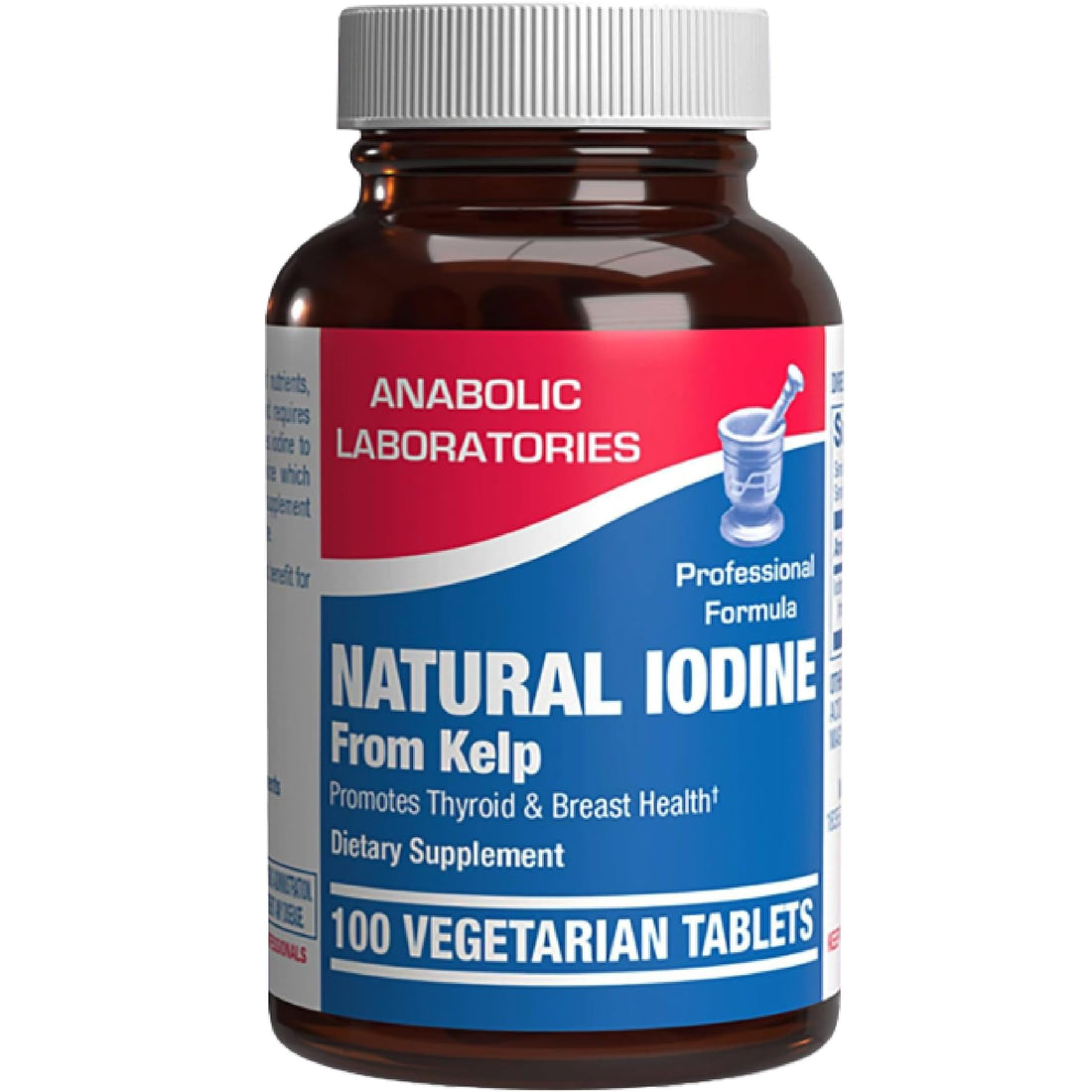 Sea Kelp Iodine Supplement - Clinical Grade Enhanced Iodine Supplement for Women and Men for Energy Metabolism and Thyroid Support - High Absorption Vegetarian Non-GMO Small Tablets (100 Servings)