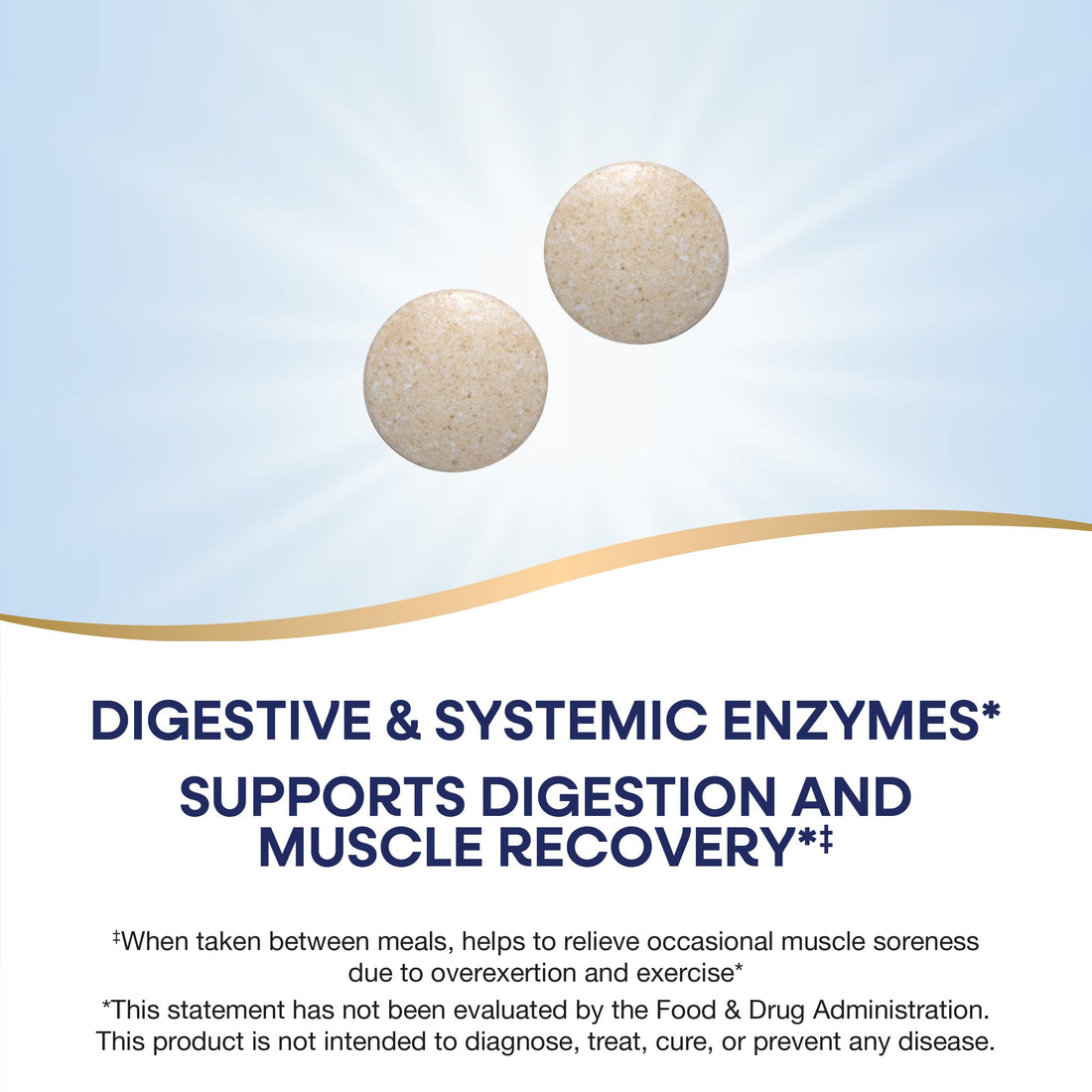 Nature's Way Mega-Zyme, Pancreatic & Systemic Enzymes*, Relieves Occasional Muscle Soreness Due to Overexertion and Exercise,* Digestive Support*, 100 Tablets (Packaging May Vary)