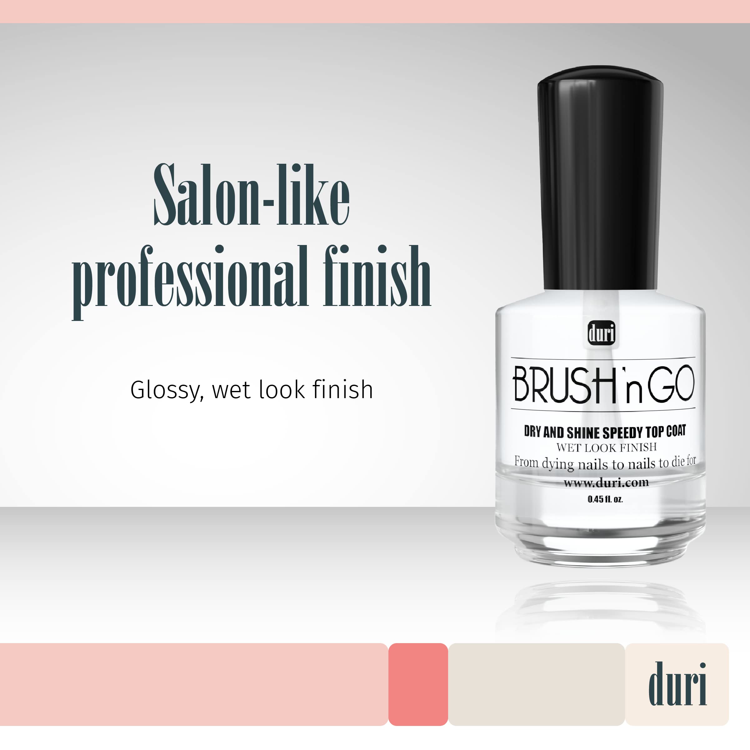 duri Brush'n GO Dry and Shine Speedy Top Coat .61 fl. oz.