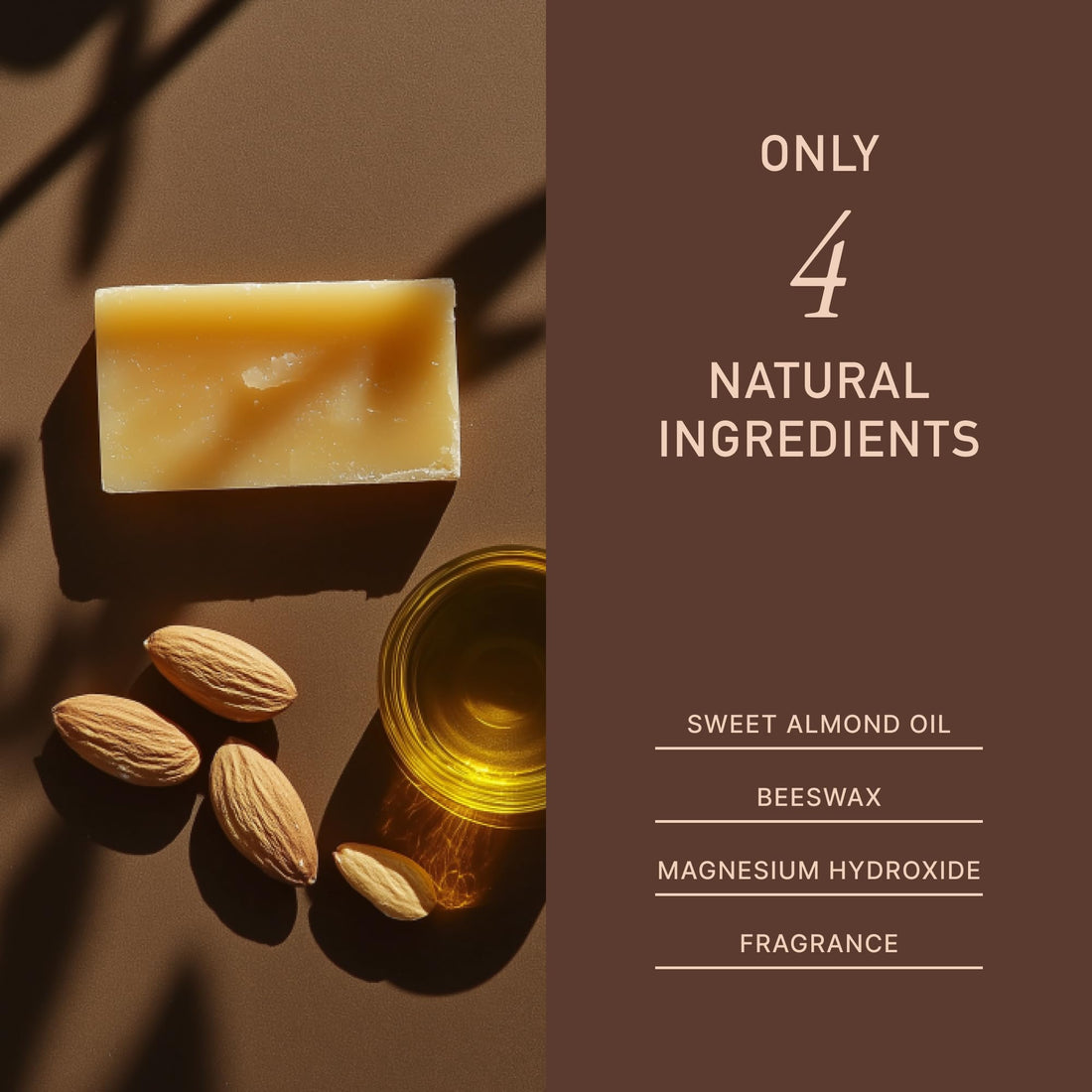 MAGSOL Natural Deodorant for Men & Women | Aluminum Free Deodorant | Gentle on Skin with Sweet Almond Oil & Beeswax | Baking Soda Free | Paraben & Pthalate Free (Sandalwood)