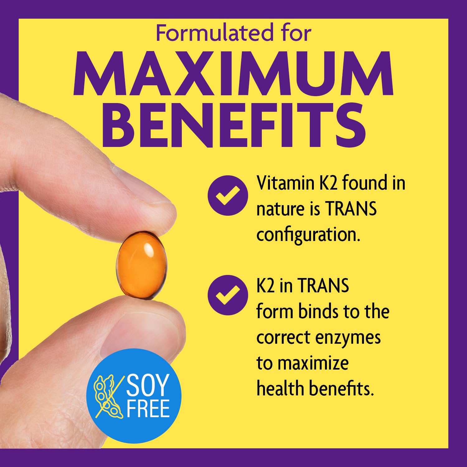 InnovixLabs Full Spectrum Vitamin K2-90 Softgels with 600 mcg of Trans Form MK7 and MK4 - Supports General Health and Bone Strength - Soy and Gluten Free K2 Vitamin Supplement