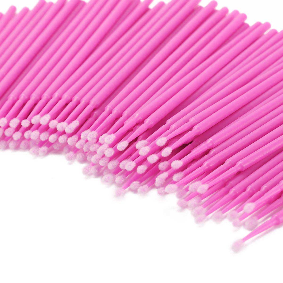 800 PCS Disposable Micro Brushes Applicator for Eyelash Extensions Mascara 8 Color