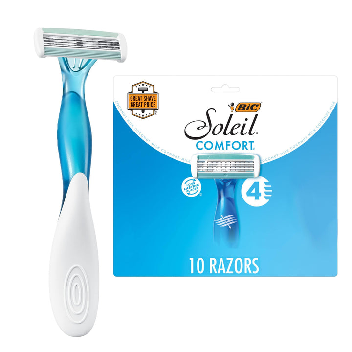 BIC Soleil Bella Womenââ‚¬â„¢s Disposable Razor, Assorted, 10 Count