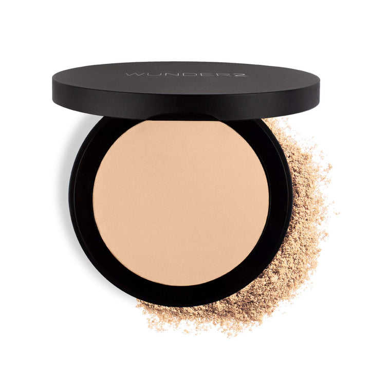 Wunder2 GO BEYOND FOUNDATION Makeup Pressed Powder Natural Cream Finish, Light, 1 Count