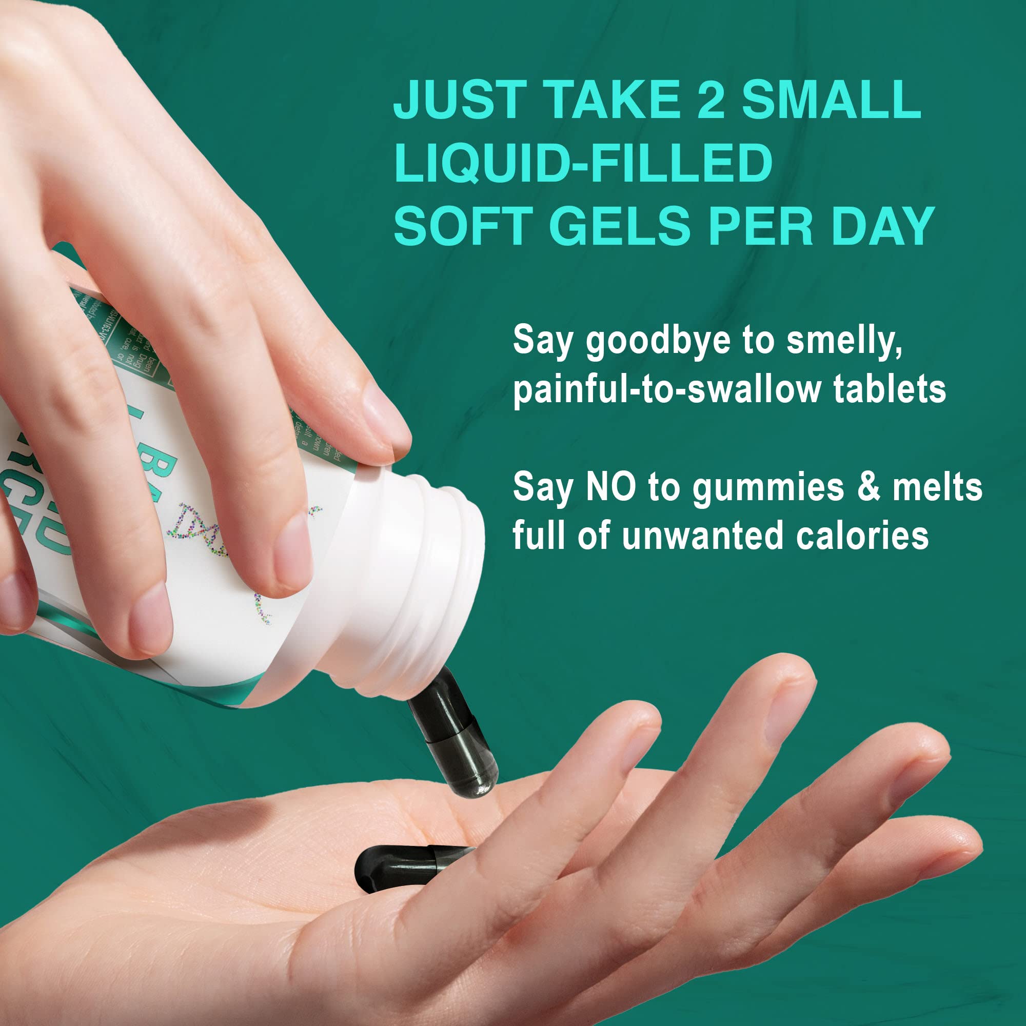 Gastric Bypass Vitamins with Iron Plus 42 Super Fruits & Vegetables for Post Bariatric Surgery Must Haves, Quick-Dissolve Gel Caps