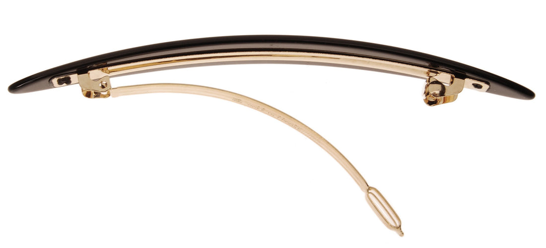France Luxe Oblong Long And Skinny Barrette - Black