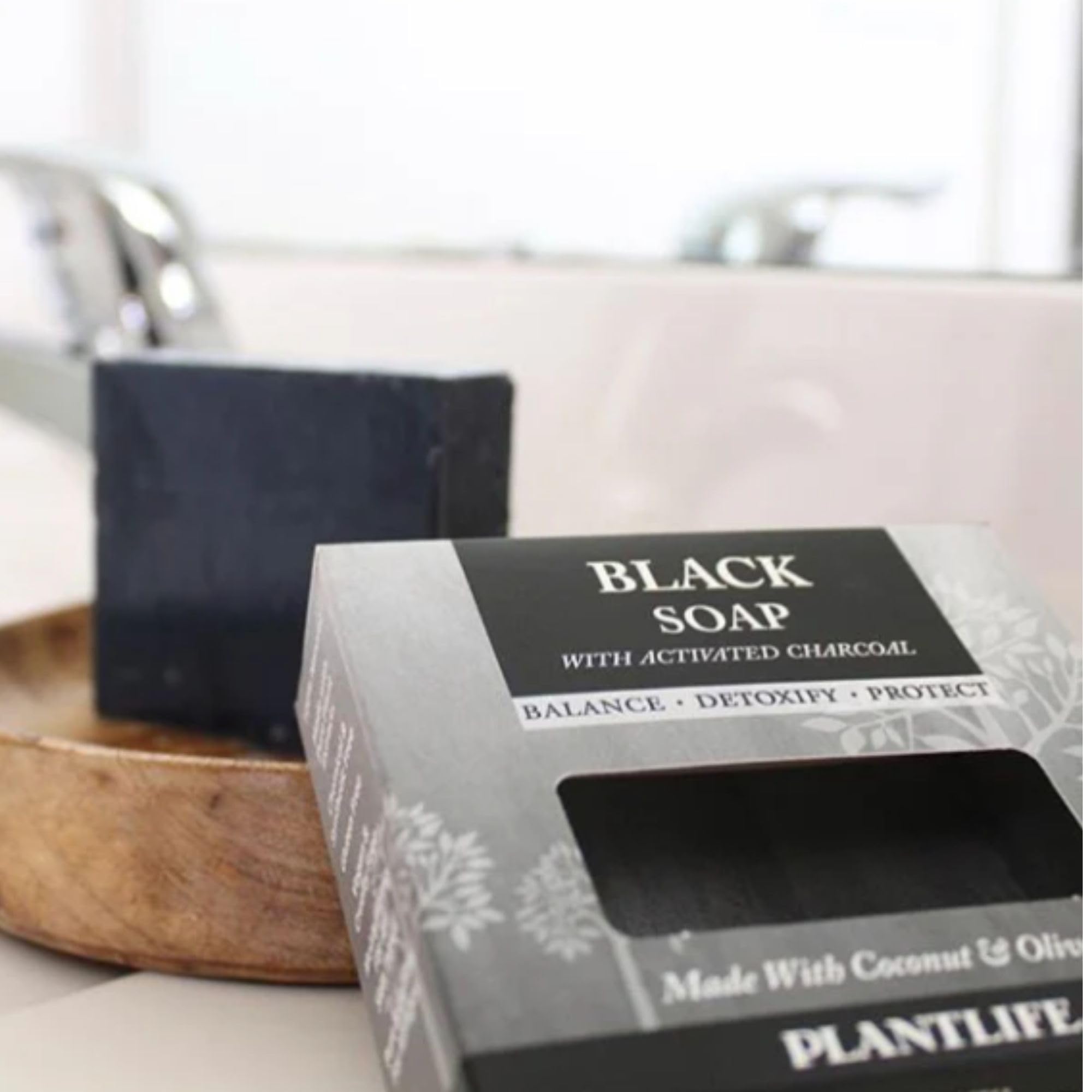 Plantlife Black Soap With Activated Charcoal 4.5 oz