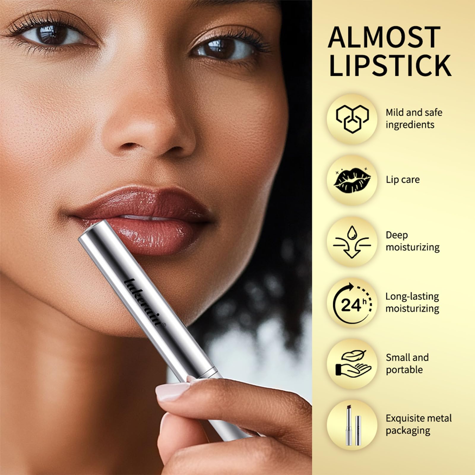 CHIFURE Honey Lipstick Tinted Lip Balm, Moisturizing Lip Gloss, Plumper Lip Color, Long Lasting & Waterproof, Non-Sticky Tinted Lip Makeup