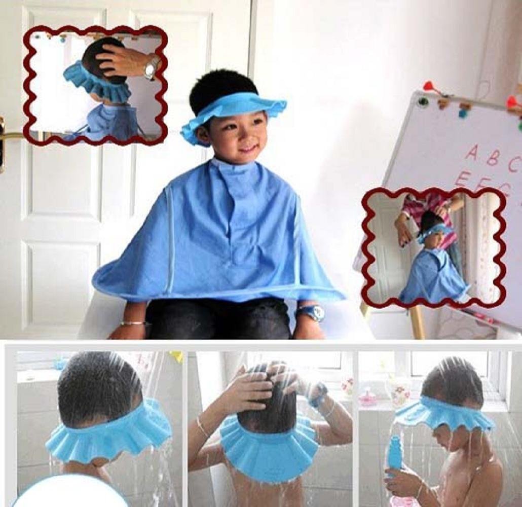 SWARG Baby Safe Shampoo Shower Bathing Protection Soft Shower Cap Hat Wash Hair Shield for Children Kids to Keep The Water Out of Their Eyes & Face