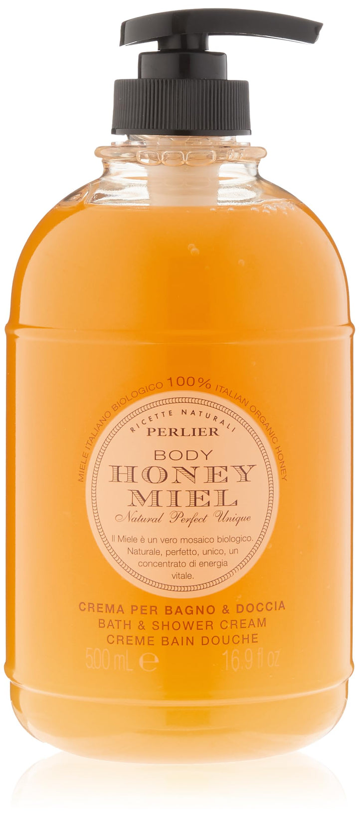 Perlier Bath Cream, Honey, 16.9 Fluid Ounce