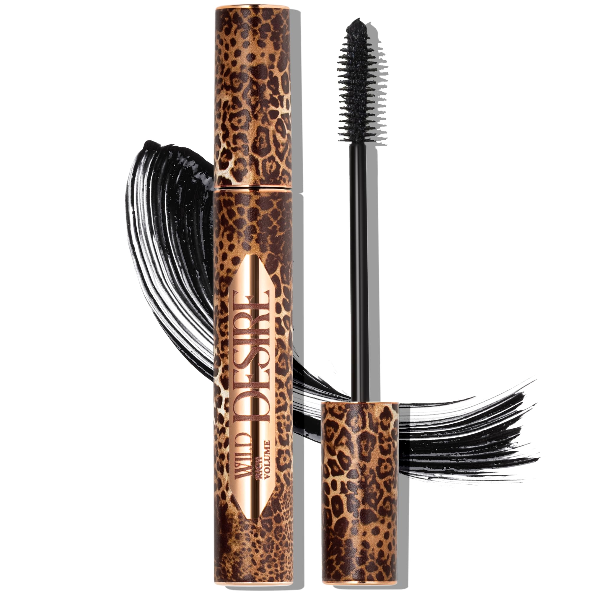SELESTIA BEAUTY Black Volumizing & Lengthening Mascara Wild Desire – Long-Lasting Dramatic Lash Effect & Definition – Smooth Application, Clump & Flake Free – 0.34 fl.oz.