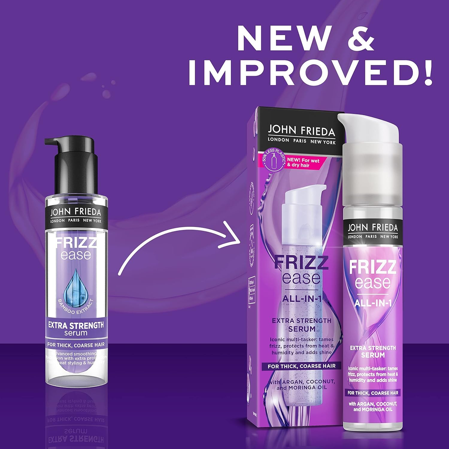 John Frieda Frizz-Ease Serum X-Strength 1.69oz (3 Pack)