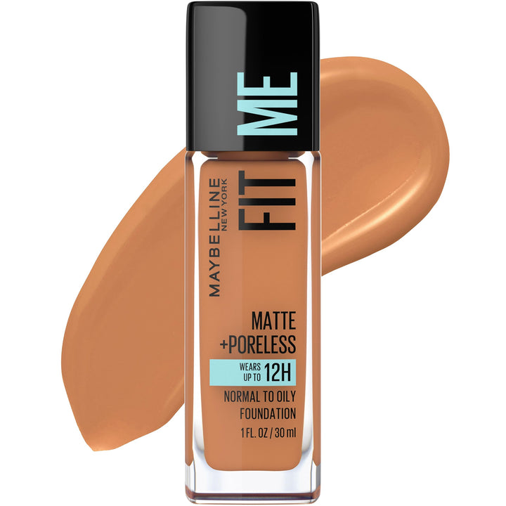 Maybelline New York Fit Me Matte Plus Pore Less Foundation, Classic Tan, 1 Fluid Ounce
