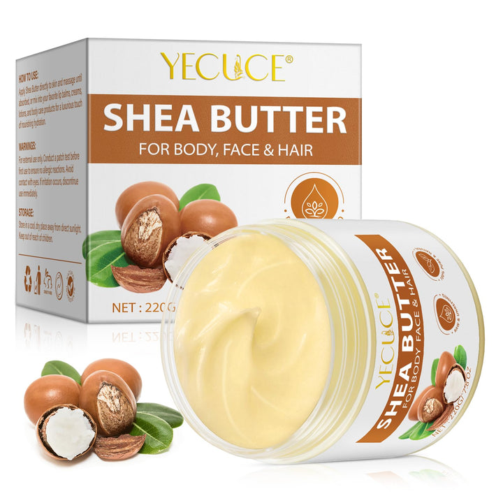 Verdlush Shea Butter, Shea Butter Raw Organic, Cold Unrefined Body Butter for Dry, Cracked Skin, Deep Nourishment, Natural Moisturizer