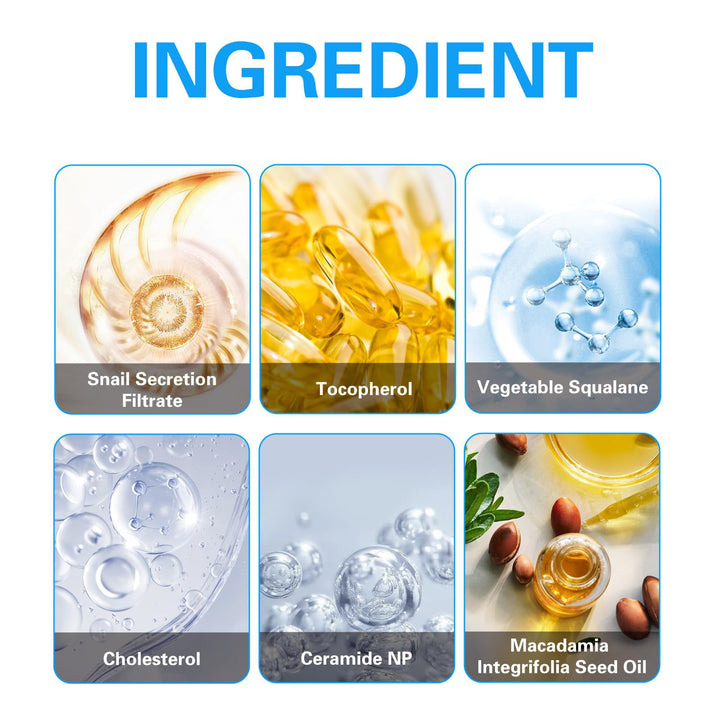 Snail Mucin 92% Moisturizer Daily Face Gel Cream, Hydrating Repair Face Gel Cream, Advanced Snail 92 All In One Cream for Dry & Sensitive Skin, All Skin Types 50g / 1.76oz
