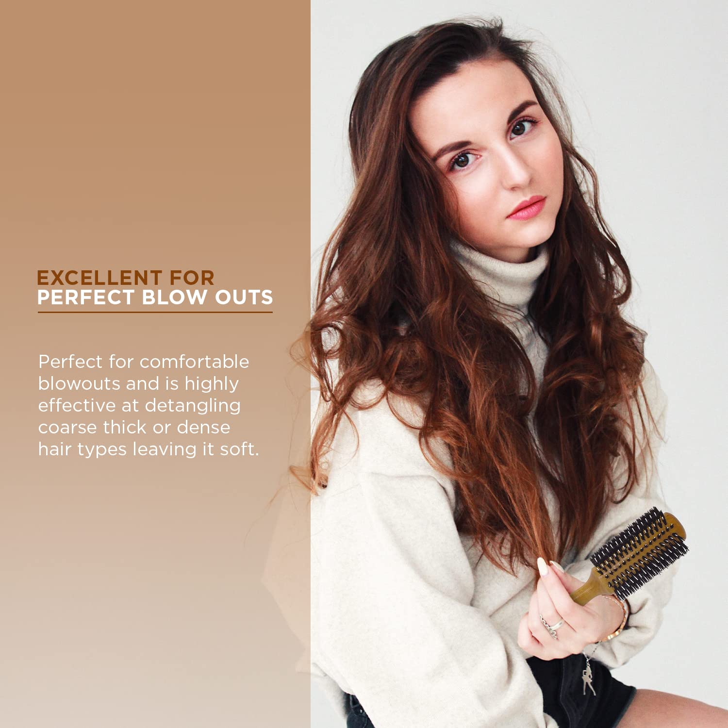 Spornette Porcupine Rounder Brush, 3-Inch Diameter