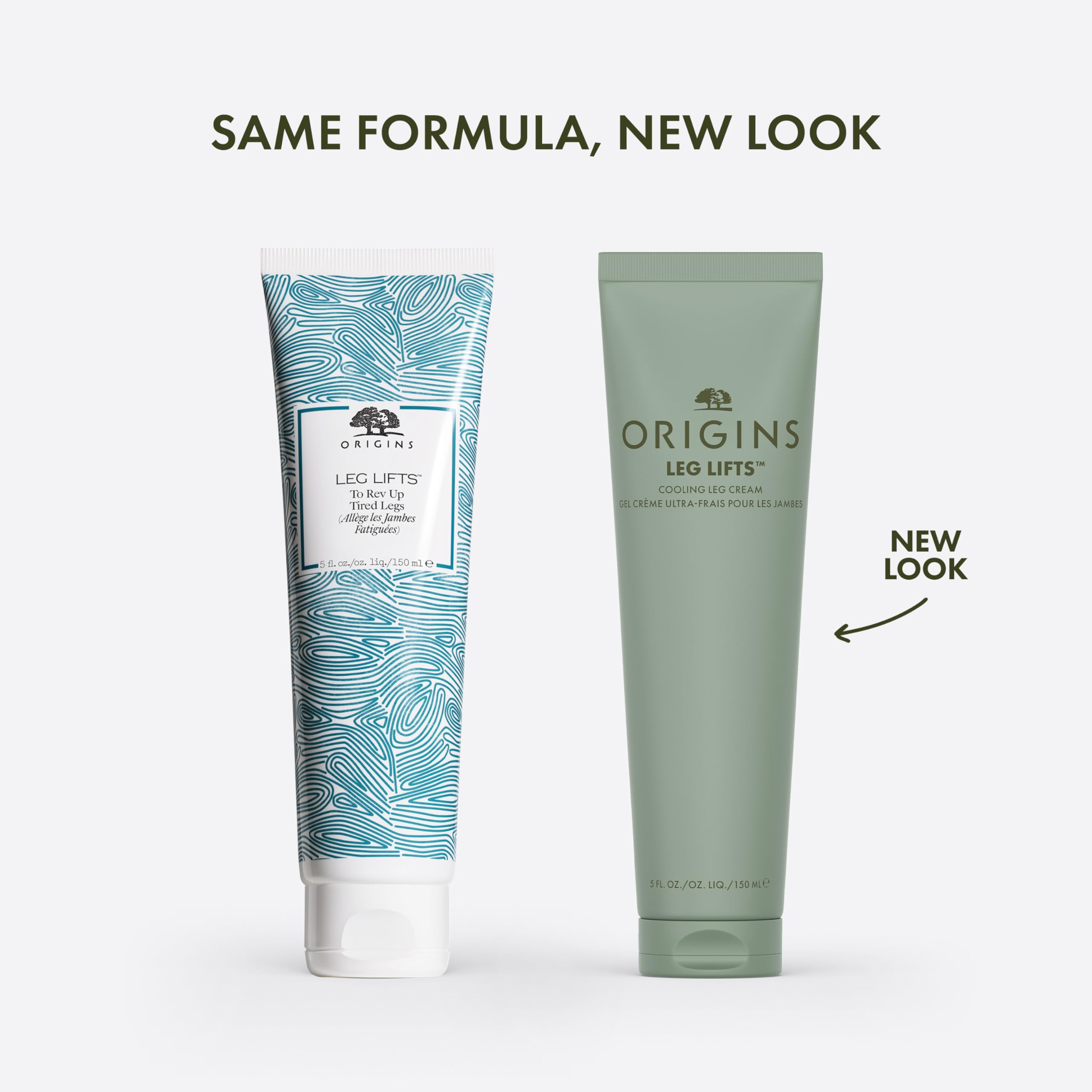 Origins Leg Lifts Body Cream for Legs | Cools & Invigorates Tired Thighs & Calves | With Peppermint, 5 Fl Oz