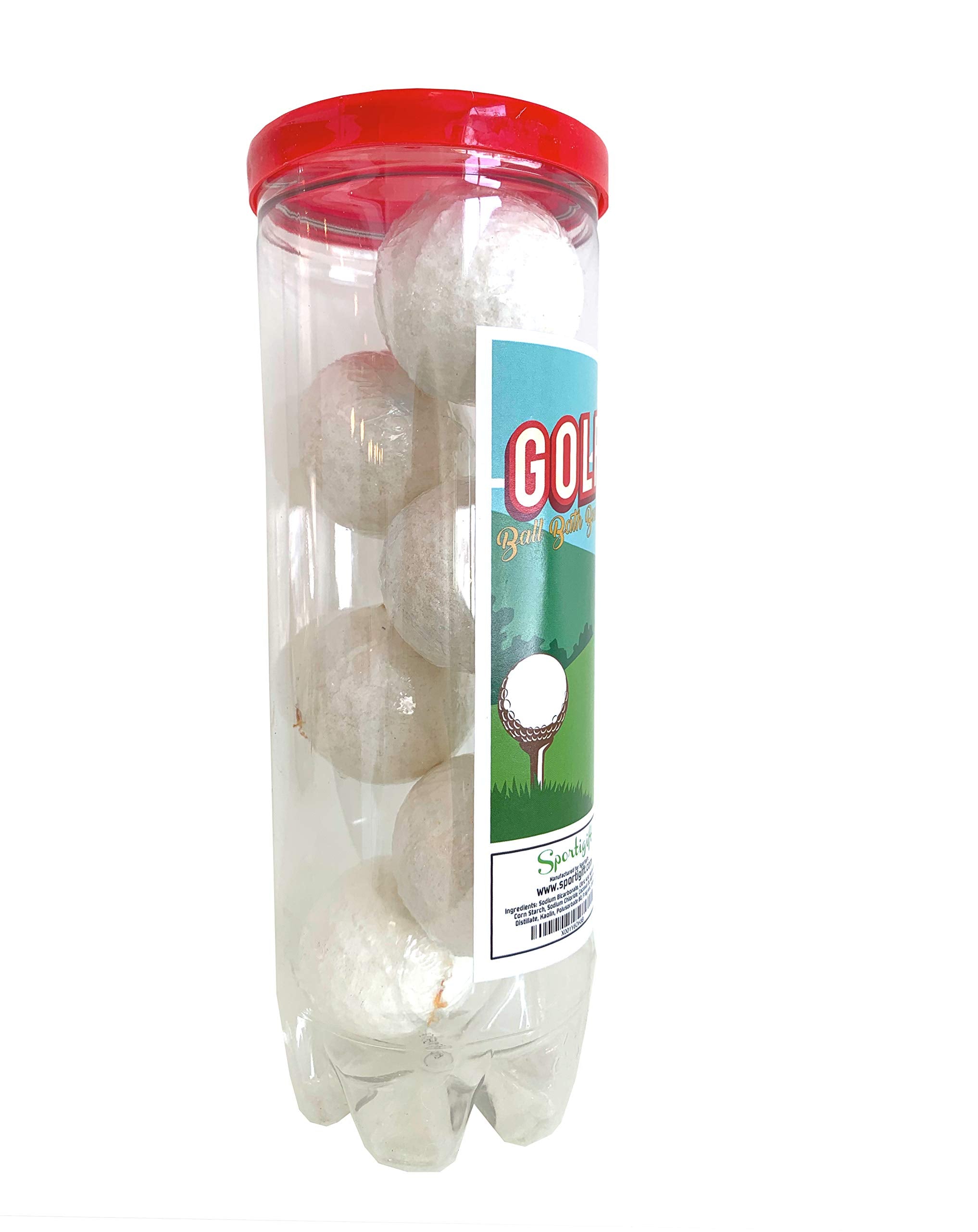 Golf Ball Bath Bombs - 5 pack - Luxury Scented Bath Bomb Fizzies - Great Gift for Golfers, Teammates, Opponents, Birthdays, Men, Boys, Women, Girls, Mothers Day, Wife, Girlfriend