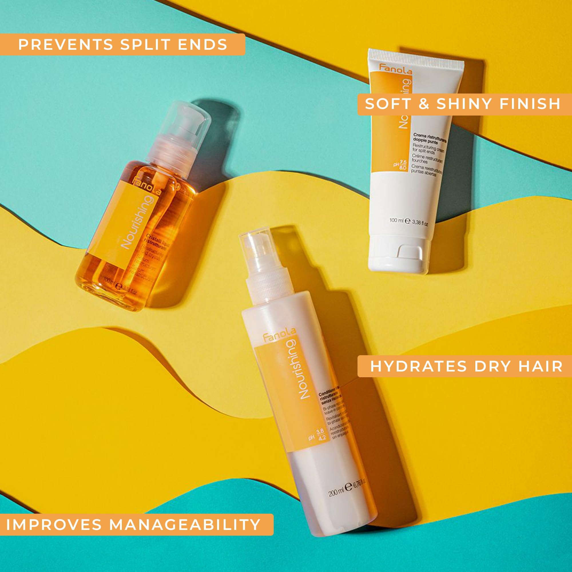 Fanola Nutri Care 100 mL Restructurin Fluid Crystals