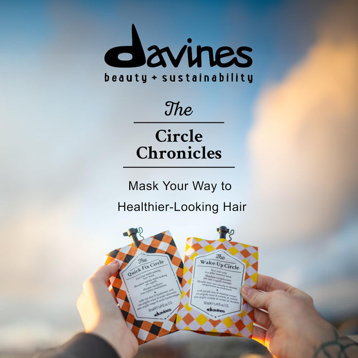 Davines The Spotlight Circle, Shine Enhancing Mask For Dull Hair, Boost Style Weightlessly, 1.69 fl. oz.