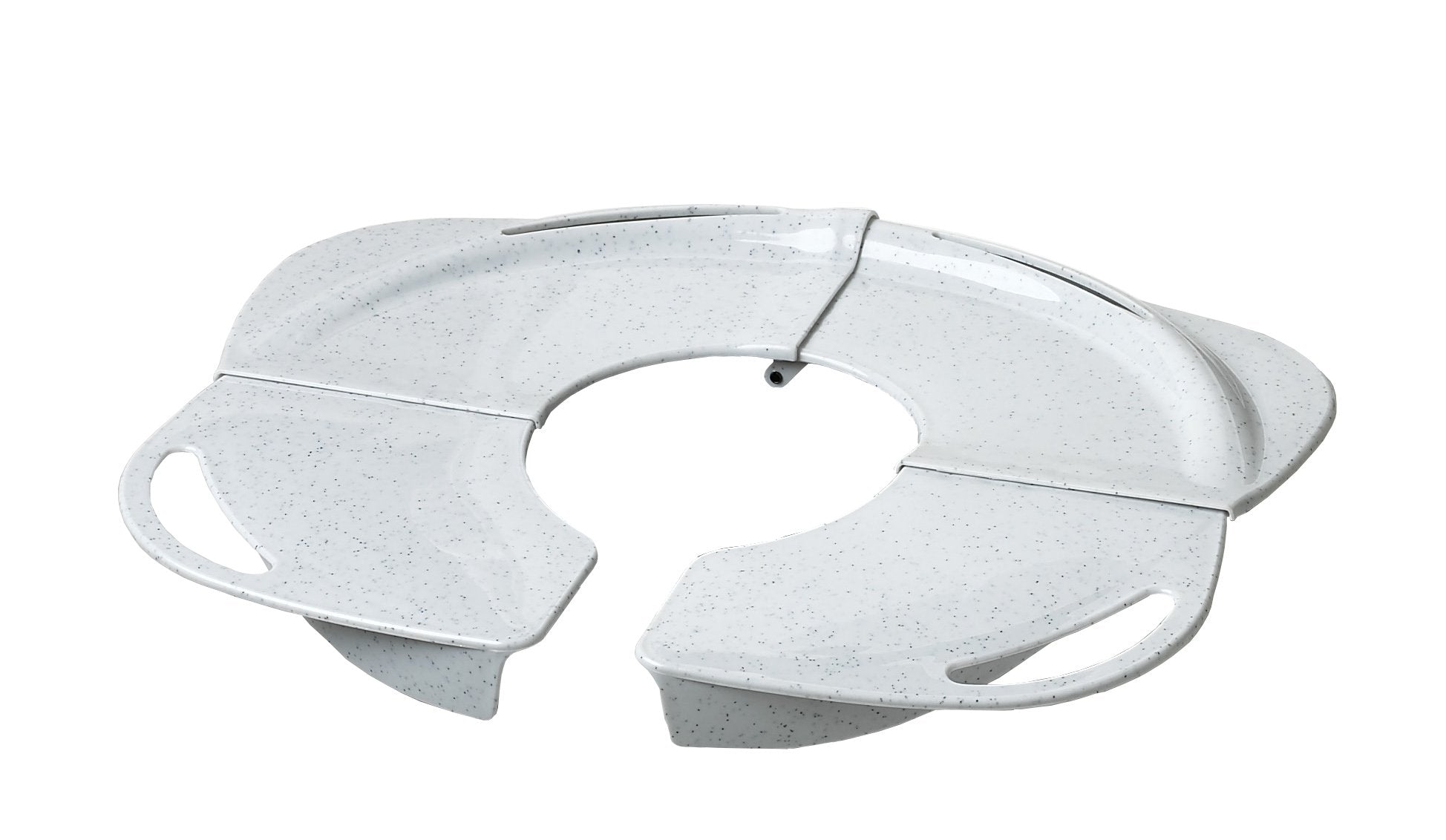 PRIMO Folding Potty with Handles, White Granite