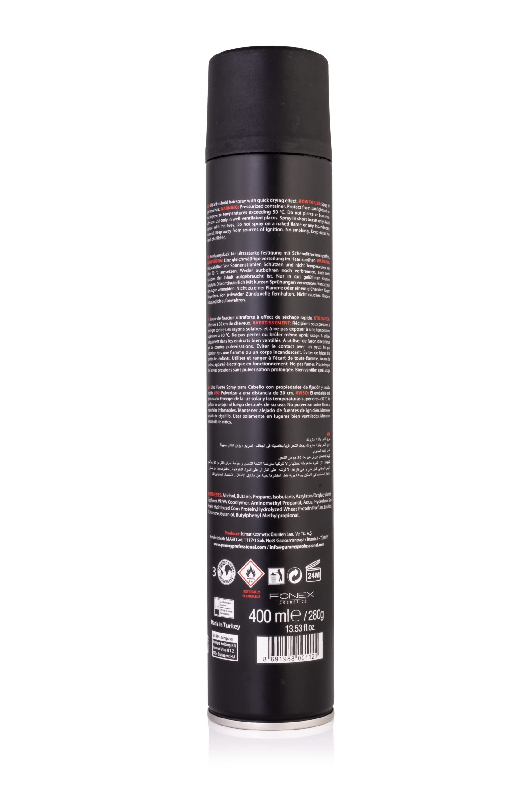 Gummy Hair spray 400ml, 13.53 Gram