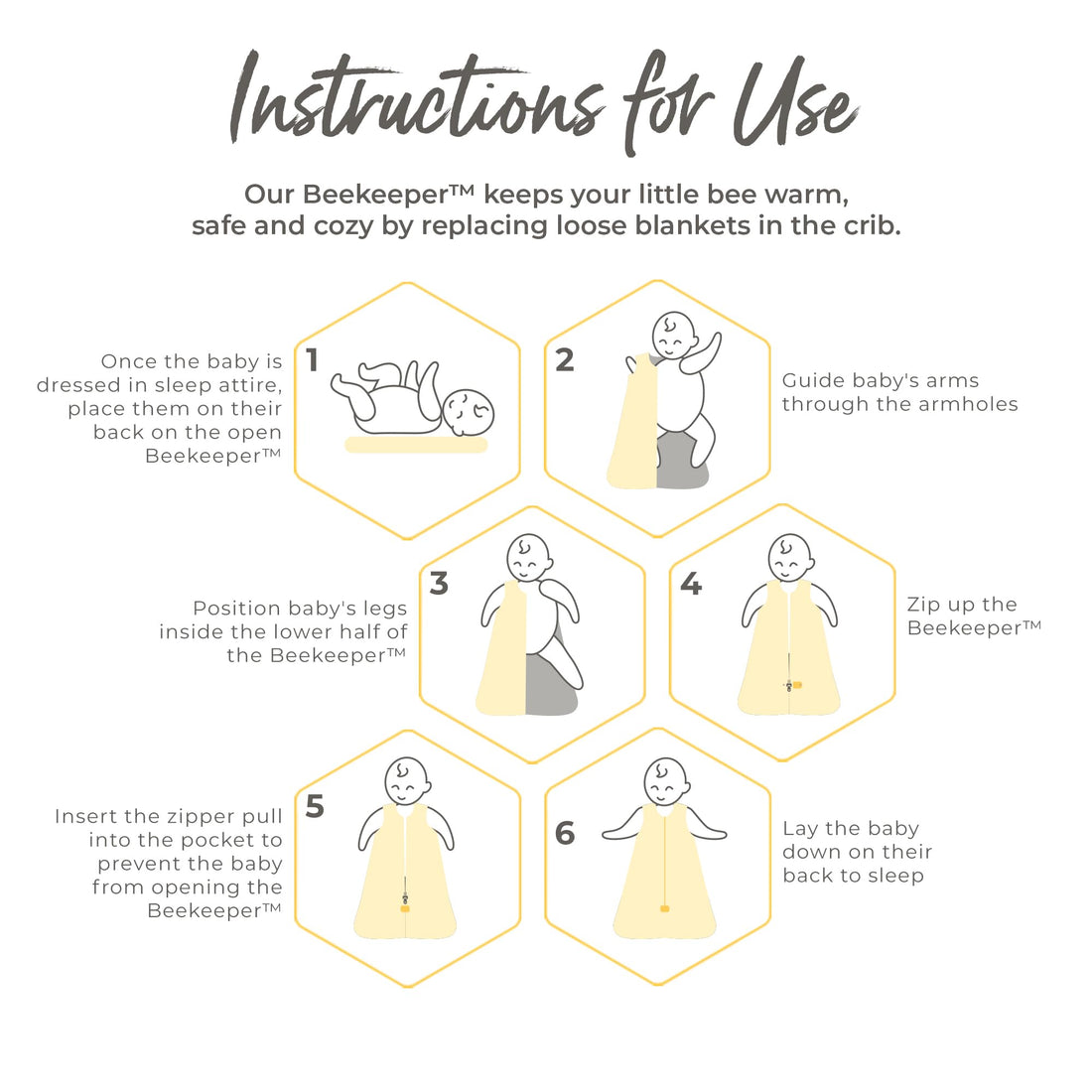 Burt's Bees Baby Unisex Beekeeper Blanket, 100% Organic Cotton, Swaddle Transition Sleeping Bag Wearable, Rugby Stripe Heather Grey, Medium US