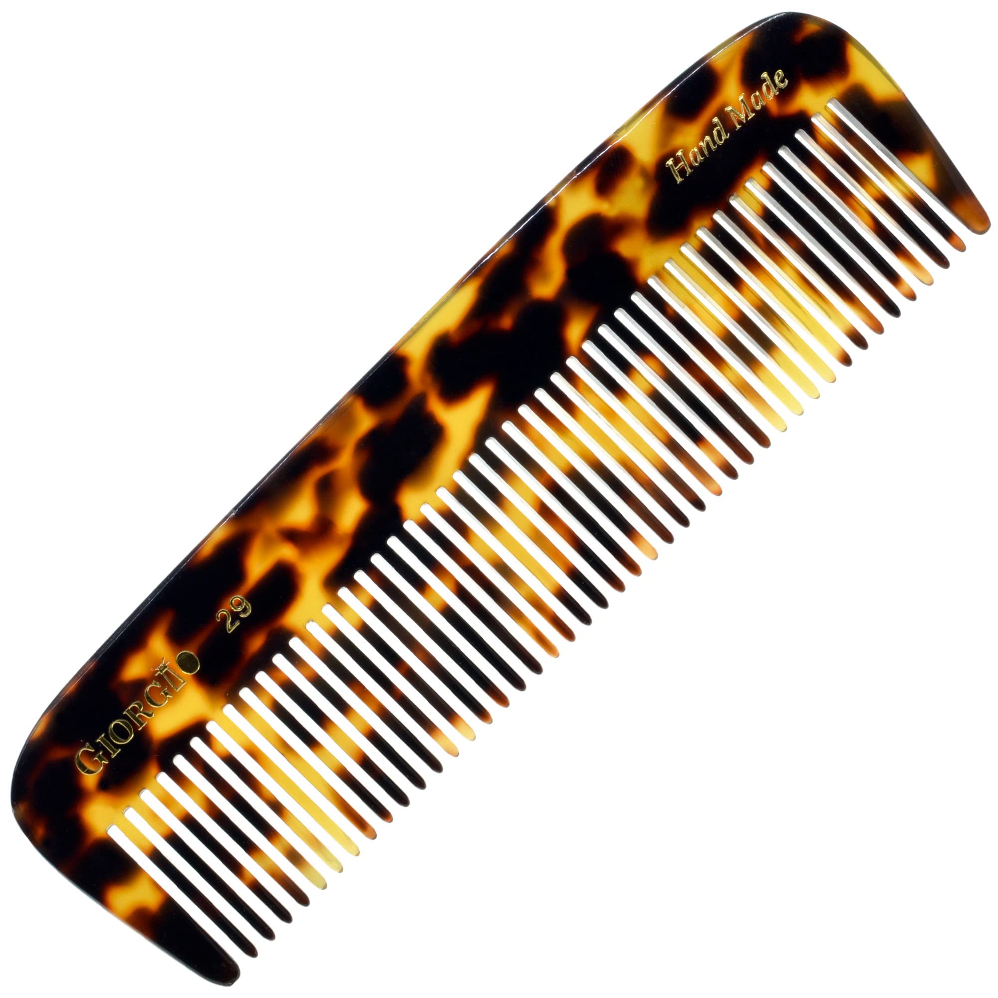 Giorgio G29 5 1/2 Hand Made Flexible Comb Long Teeth. Hand-Made of quality Durable Cellulose.