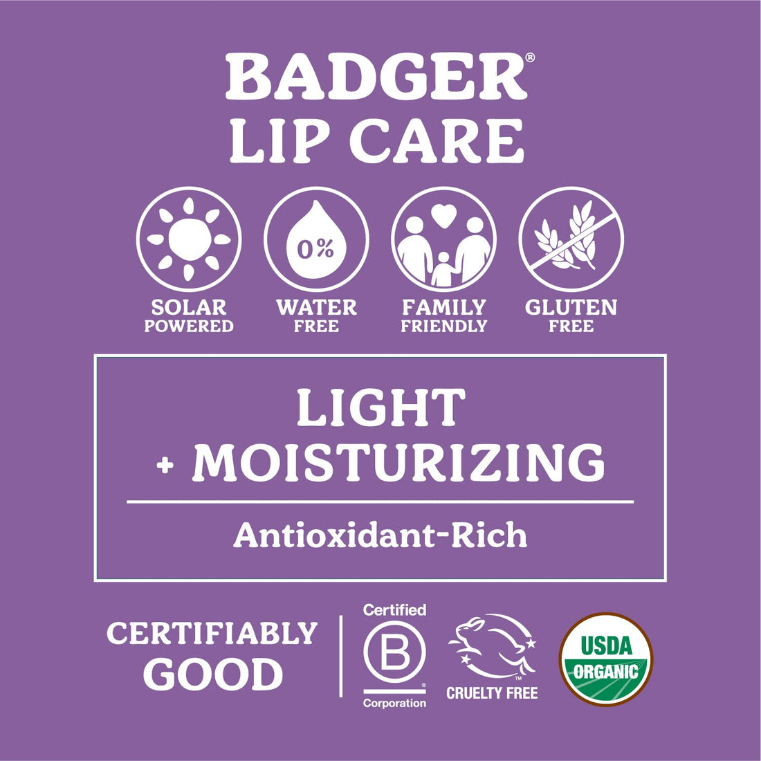 Classic Lip Balm -Blue Badger 4 PK Box