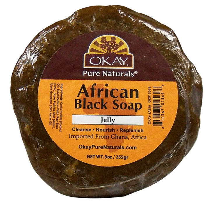 Okay African Black Jelly Soap, 6 Ounce