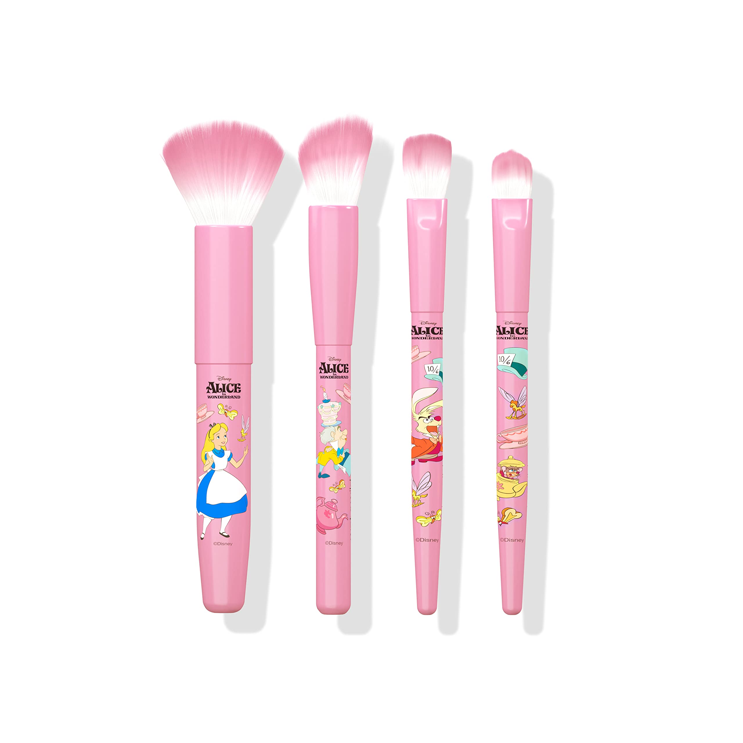 wet n wild Mad Tea Party 4-Piece Makeup Brush Set Alice In Wonderland Collection