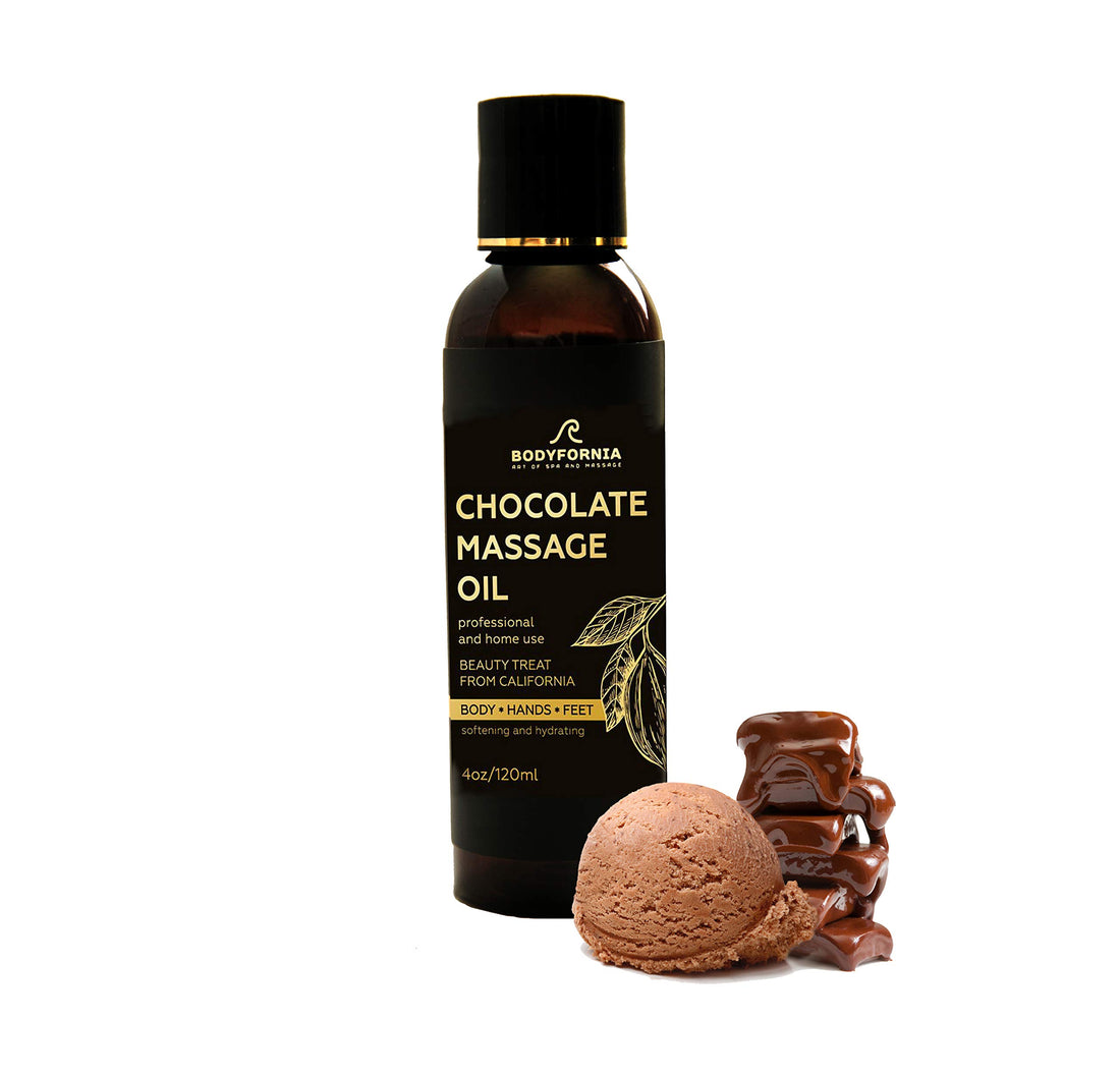BODYFORNIA Chocolate Body Vegan Oil Best Massage, Pure Moisturizing Oil NATURAL Organic Jojoba Oil, Moisturizing Multi-Purpose Oil for Hands, Feet, and Bodyingredients