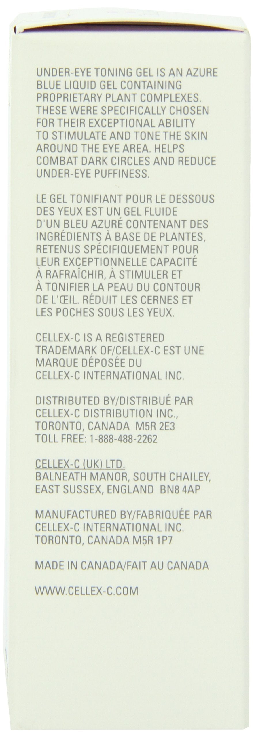 Cellex-C Under Eye Toning Gel, Reduces Dark Circles & Puffiness, 10 ml