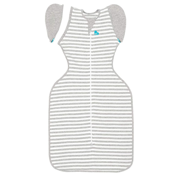 Love to Dream Swaddle UP Transition Bag, Patented Zip-Off Wings, Gently Help Baby Safely Transition from Being Swaddled to arms Free Before Rolling Over, Gray, Large, 19-24 lbs